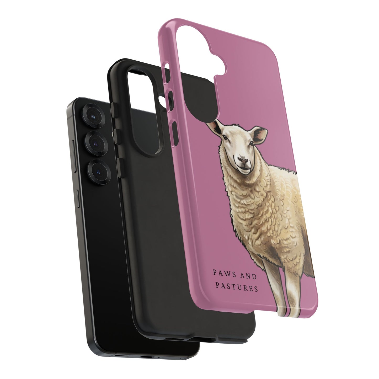 Pink Sheep Illustration Tough Phone Case