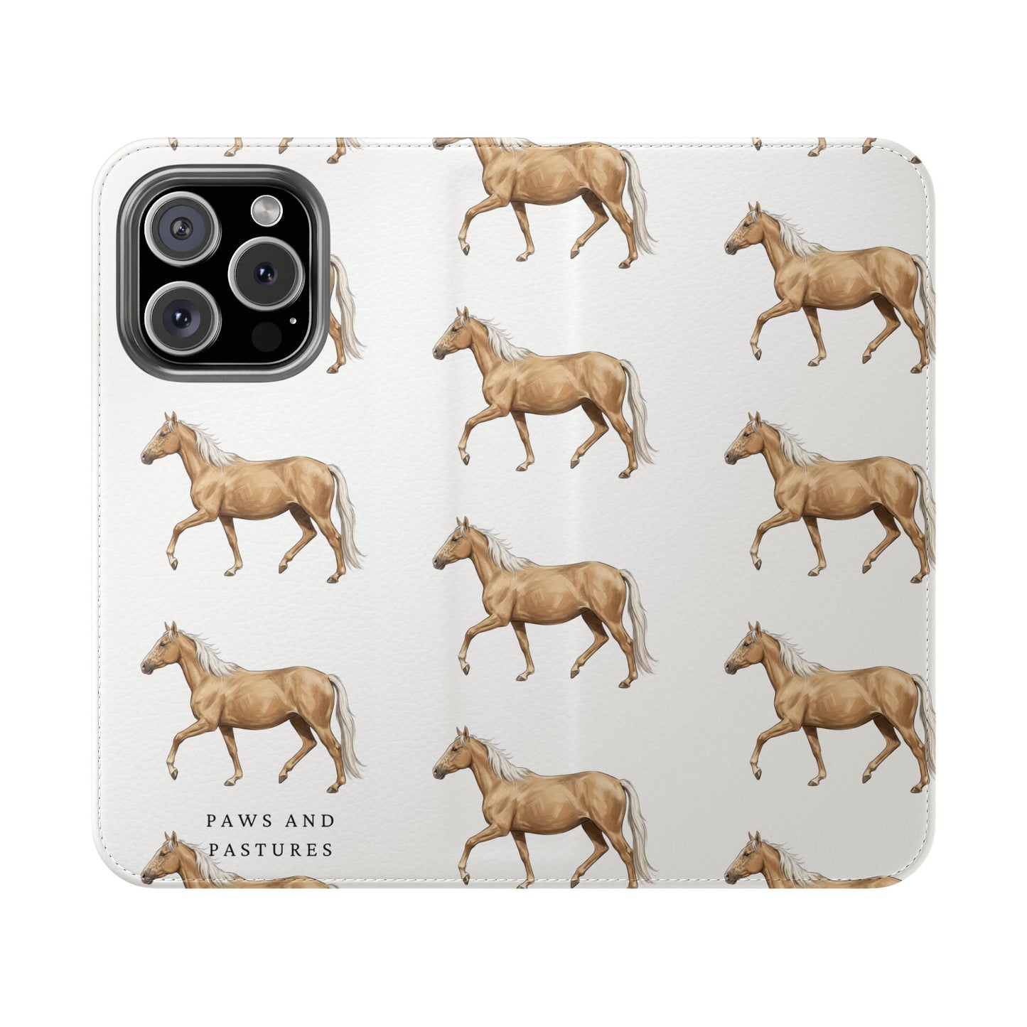 Horse Pattern iPhone Flip Case