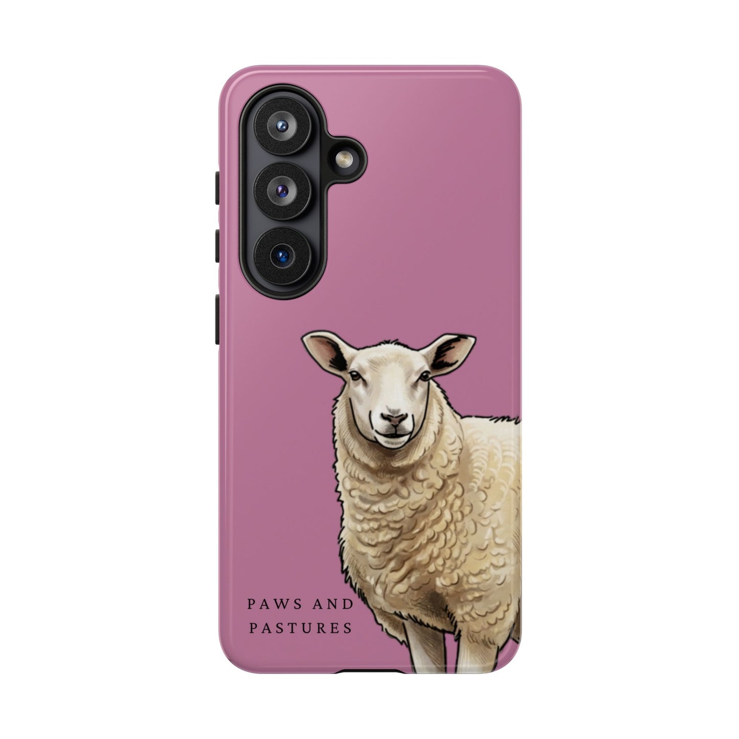 Pink Sheep Illustration Tough Phone Case