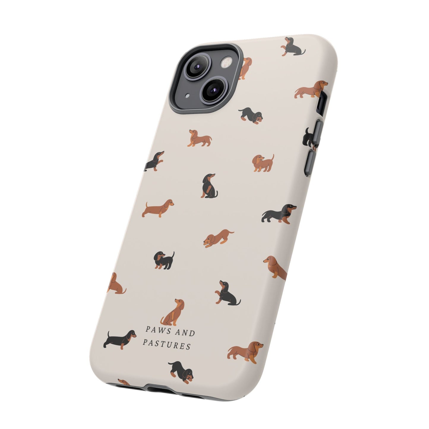 Dachshund Pattern Phone Case — Cute Wiener Dog Protective Cover