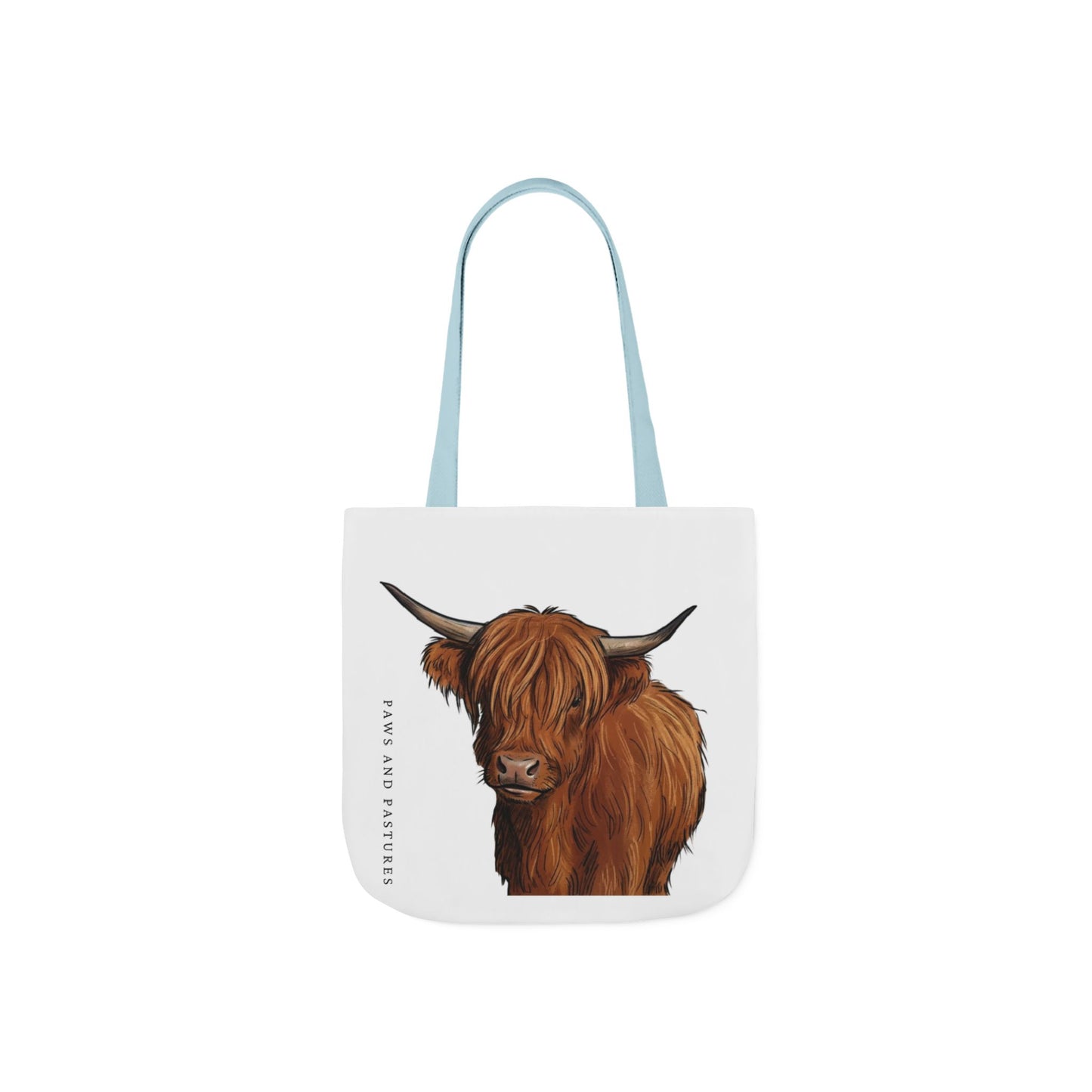 Highland Cow Canvas Tote Bag