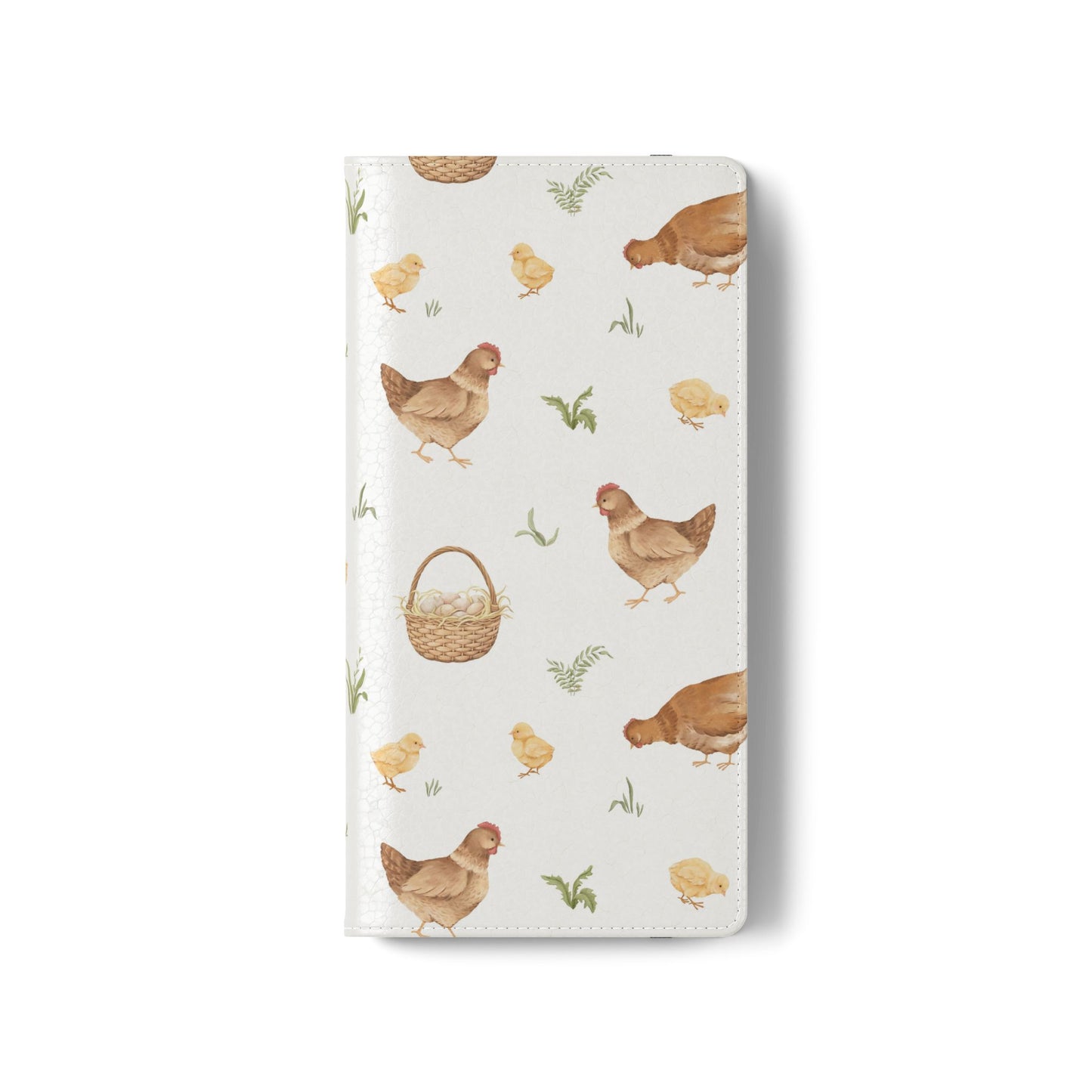 Flip Case – Watercolor Chickens & Baskets Phone Wallet Case