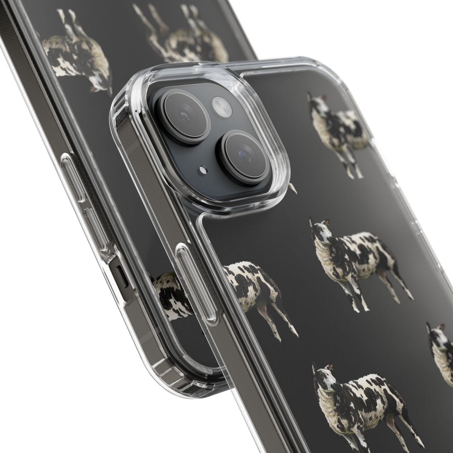 Dutch Spotted Sheep Pattern iPhone Clear Case