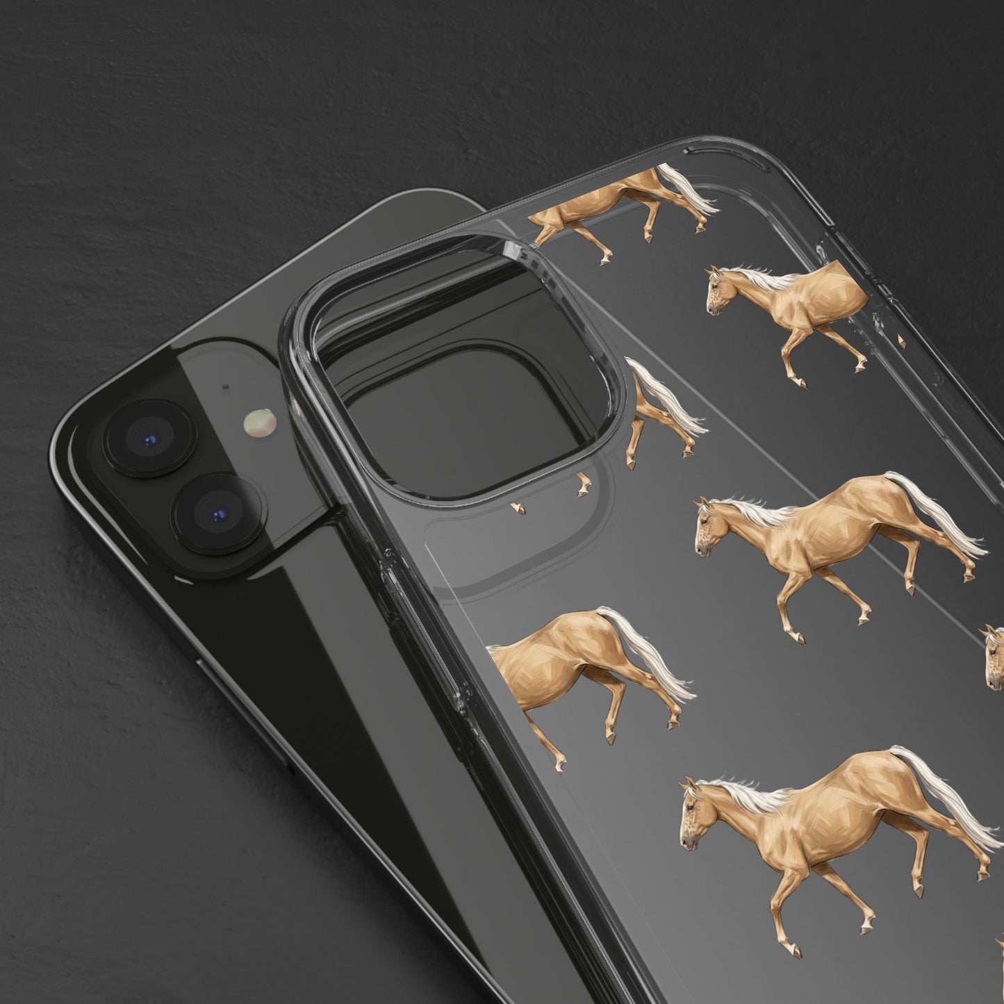 Horse Pattern iPhone Clear Case