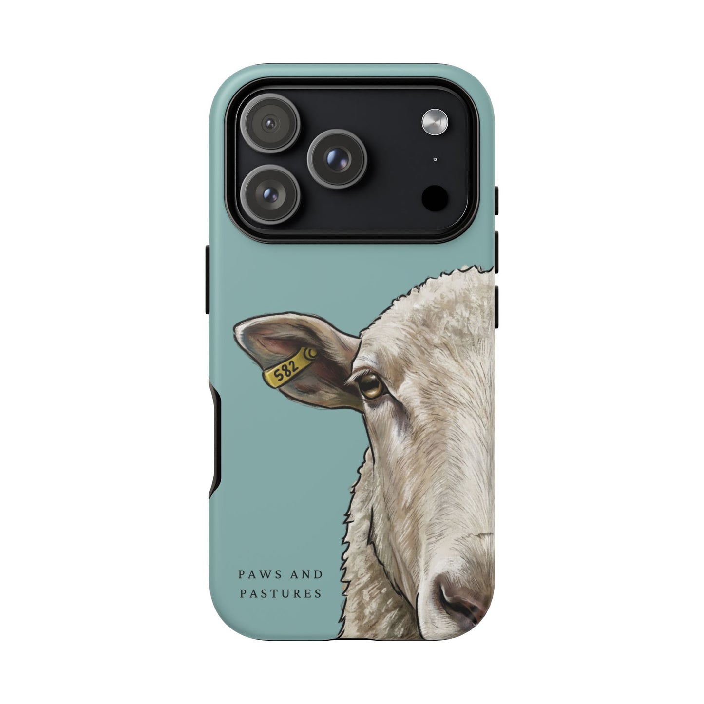Teal Sheep Phone Case
