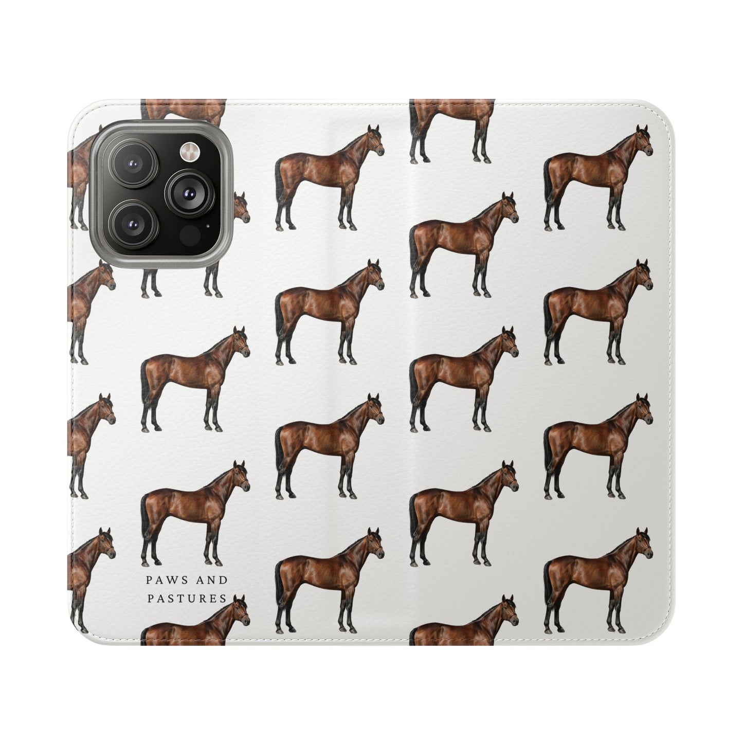 Horse Pattern iPhone Flip Case