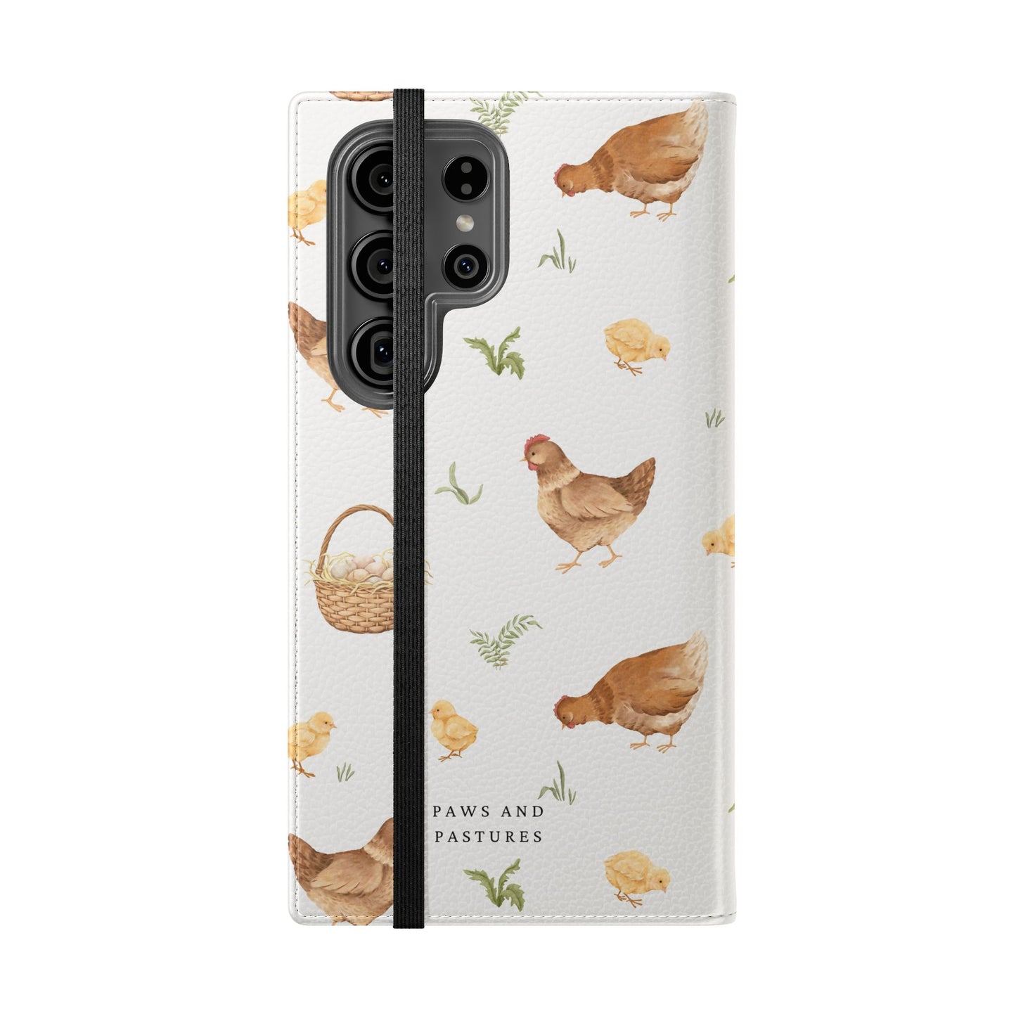 Flip Case – Watercolor Chickens & Baskets Phone Wallet Case