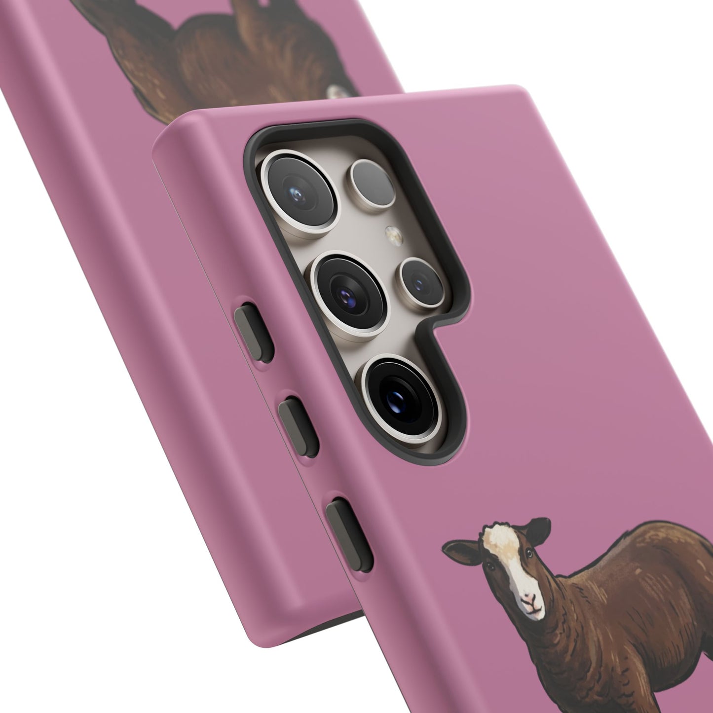 Zwartble Phone Case — Brown Sheep Illustration "Paws and Pastures"