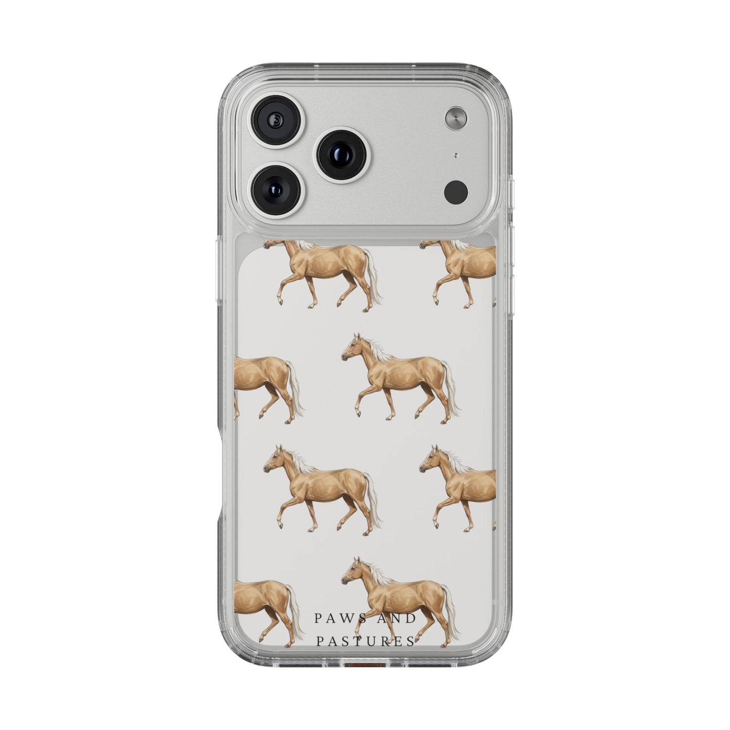 Horse Pattern iPhone Clear Case