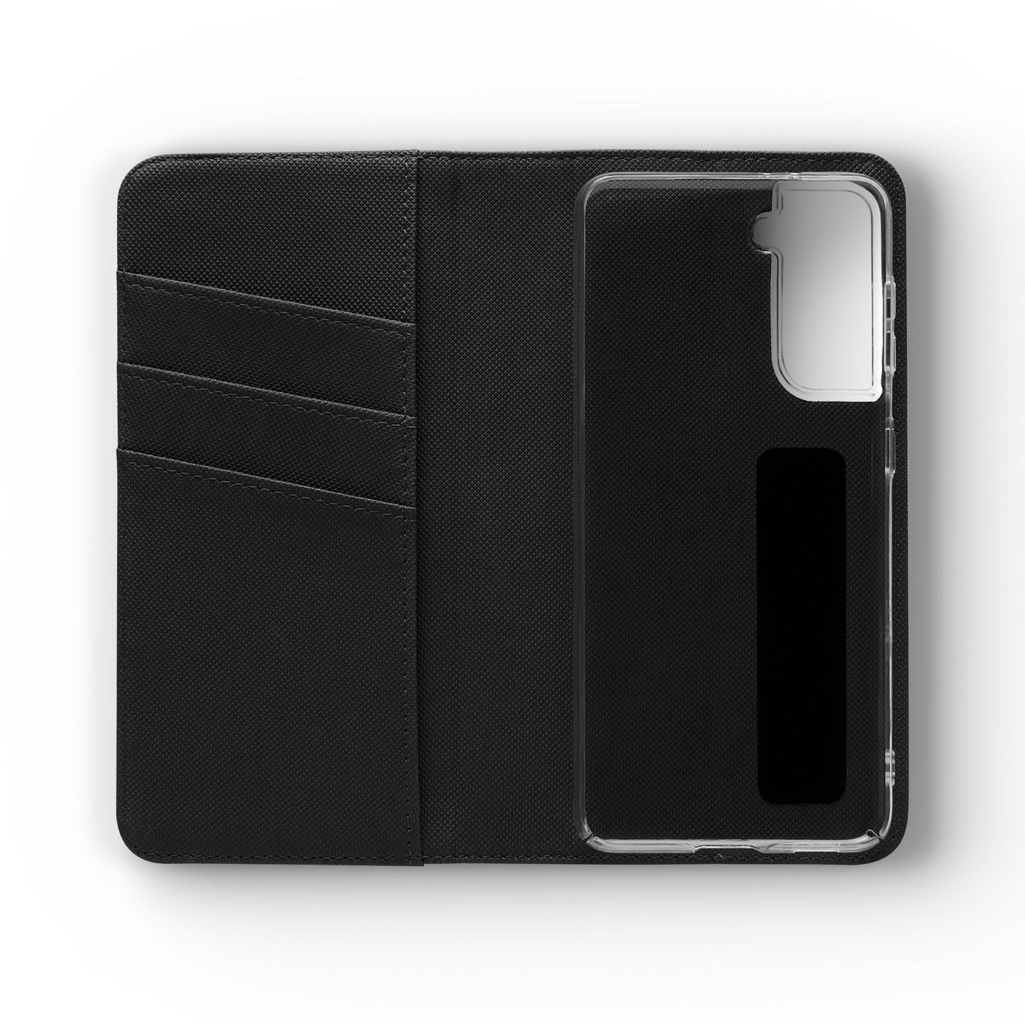 Horse Pattern Flip Phone Case — Pink Running Horses Wallet Cover