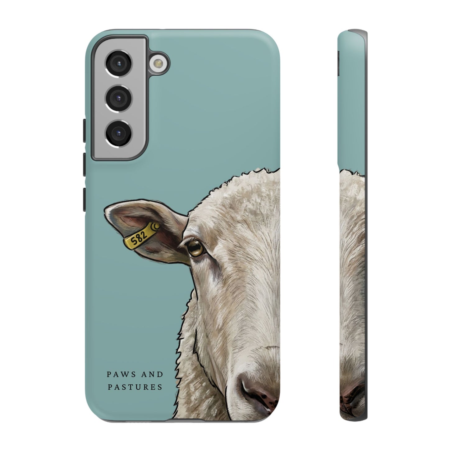 Teal Sheep Phone Case