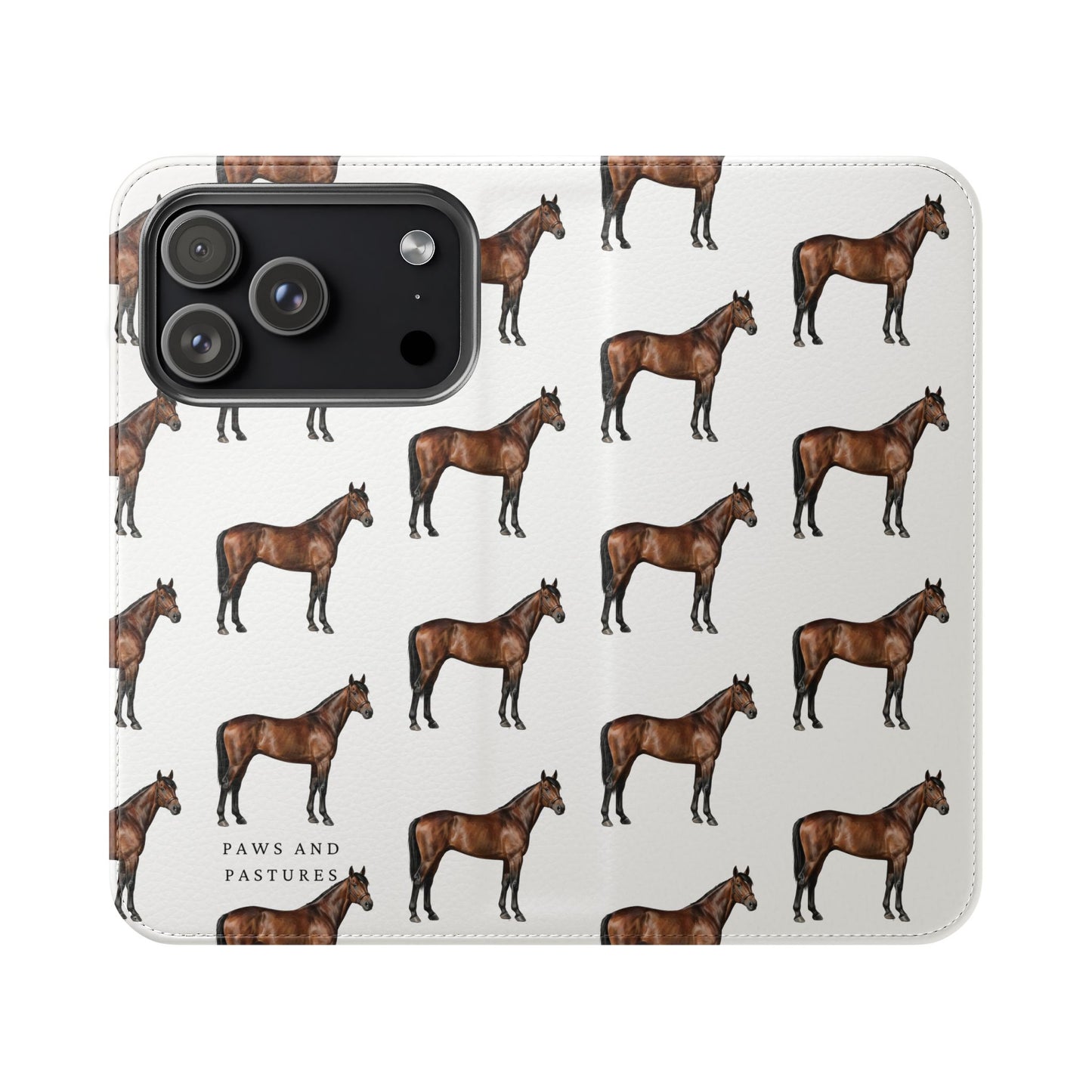 Horse Pattern iPhone Flip Case
