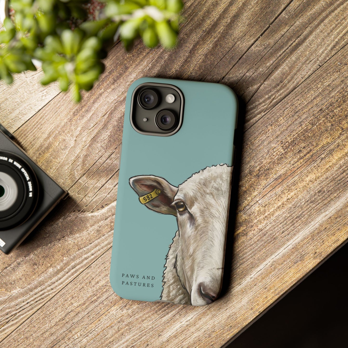 Teal Sheep Phone Case