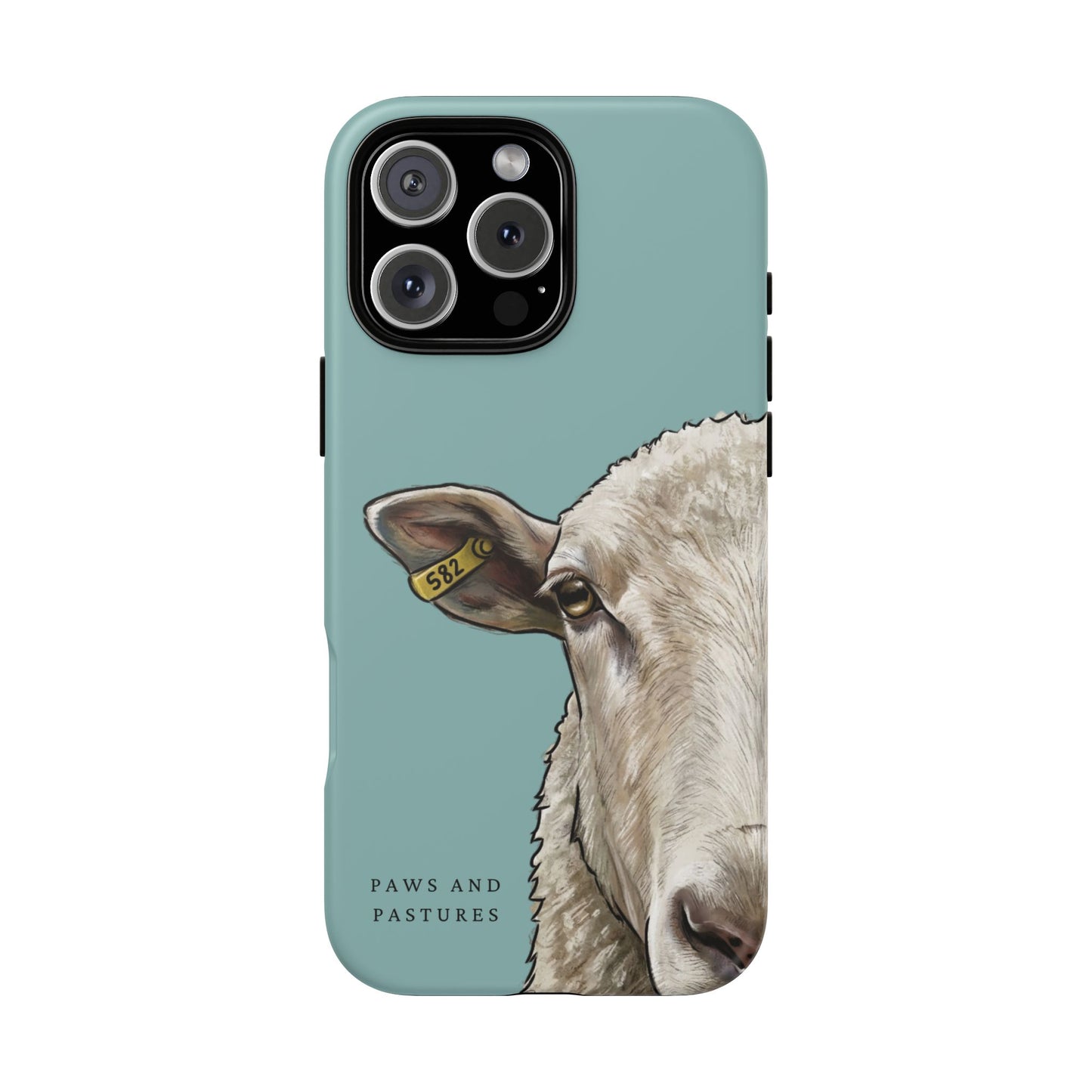 Teal Sheep Phone Case