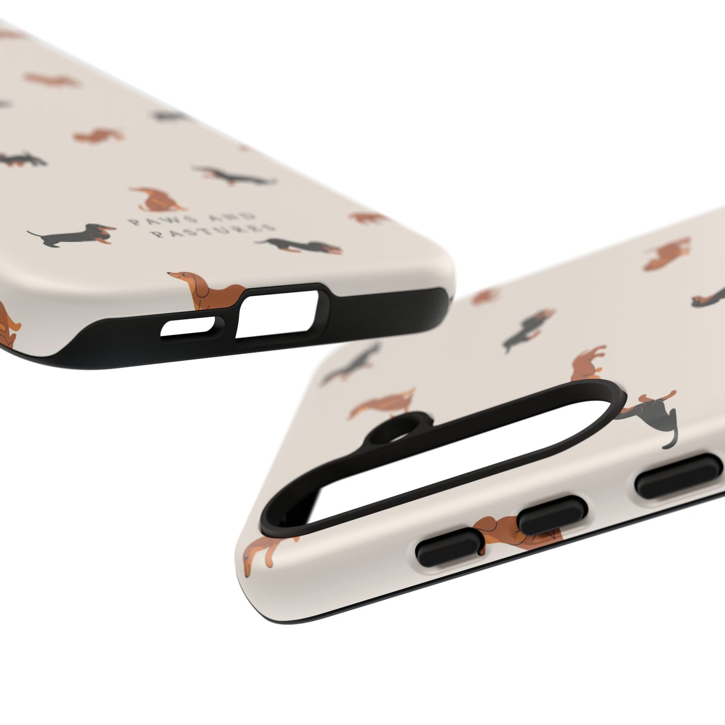 Dachshund Pattern Phone Case — Cute Wiener Dog Protective Cover