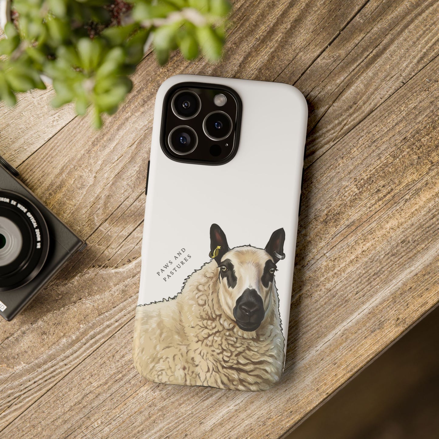 Kerry Hill Sheep Portrait Phone Case — Cute Farm Animal Phone Cover
