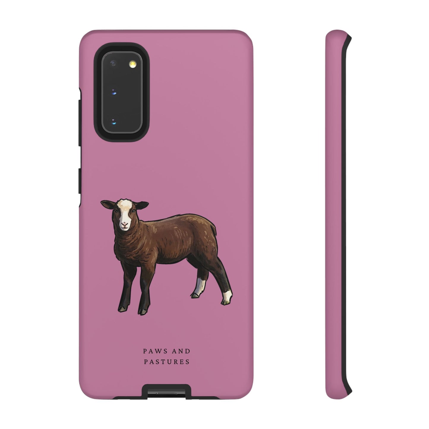 Zwartble Phone Case — Brown Sheep Illustration "Paws and Pastures"