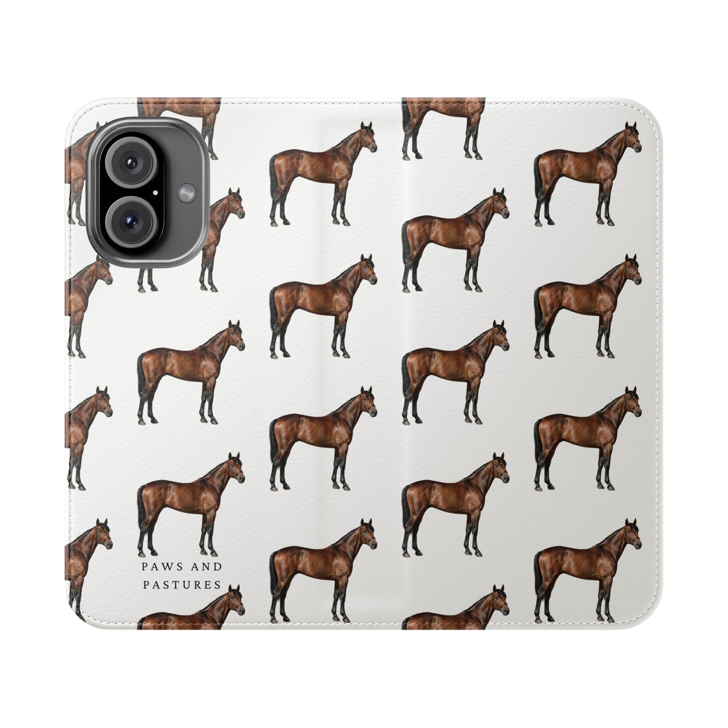 Horse Pattern iPhone Flip Case