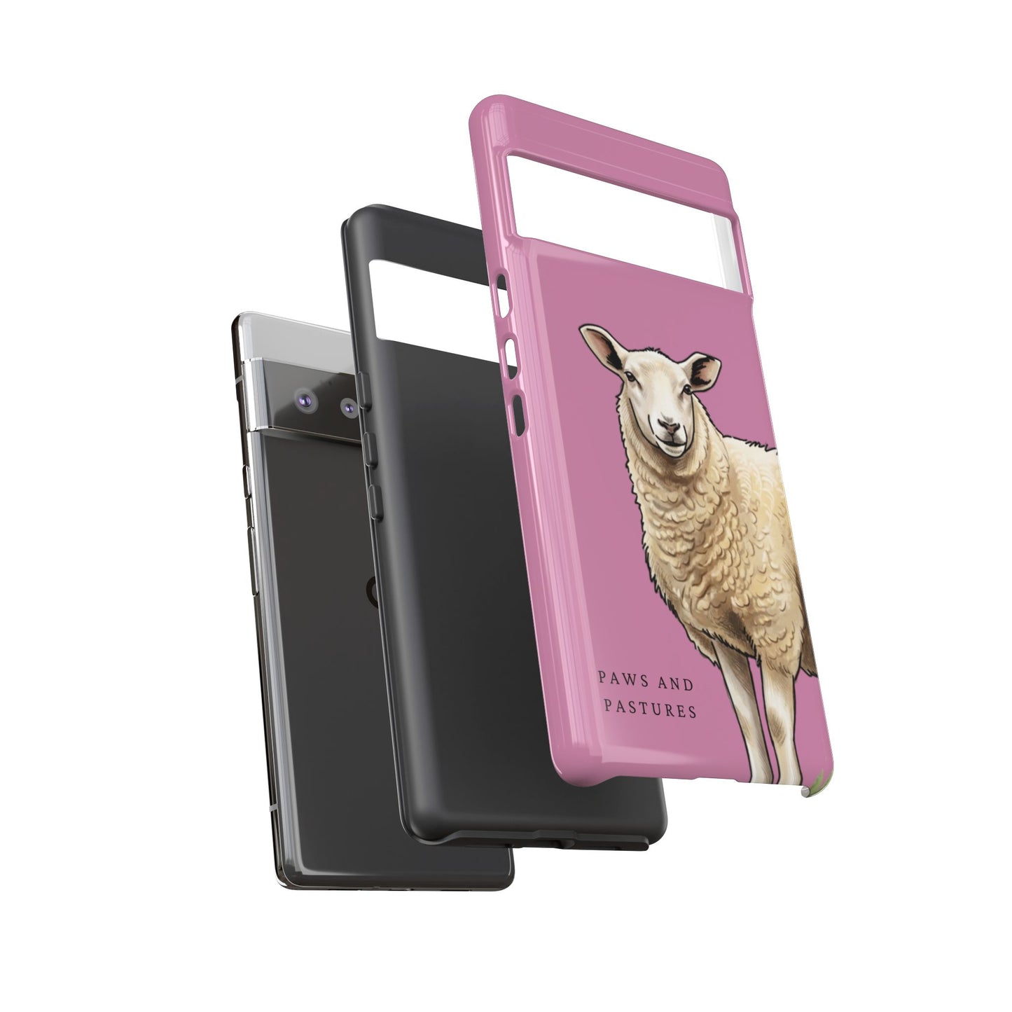 Pink Sheep Illustration Tough Phone Case