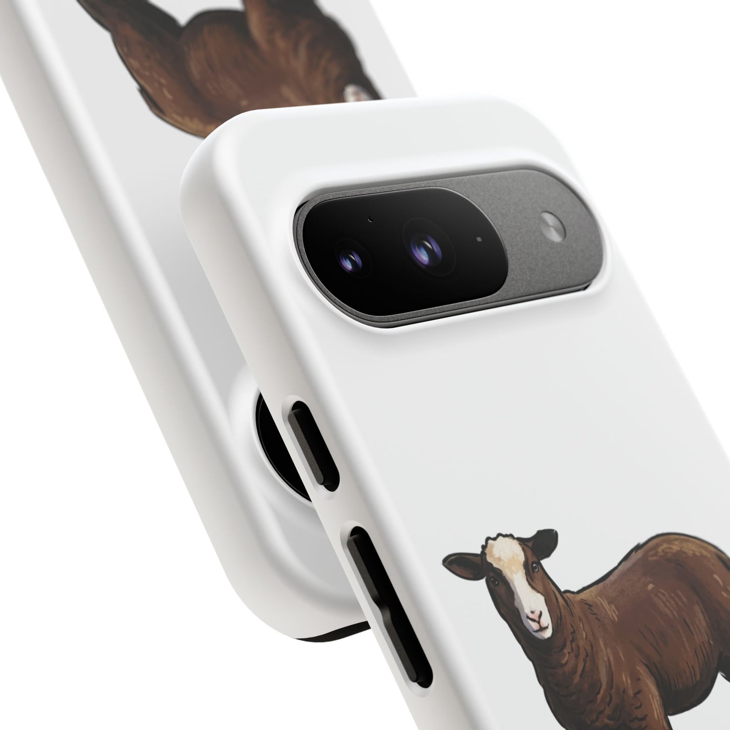 Zwartble Phone Case — Brown Sheep Illustration "Paws and Pastures"