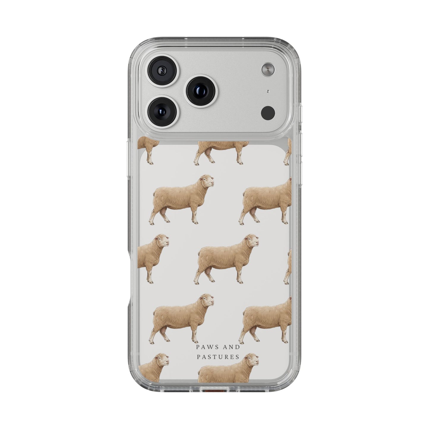 Dorset Sheep Pattern iPhone Clear Case