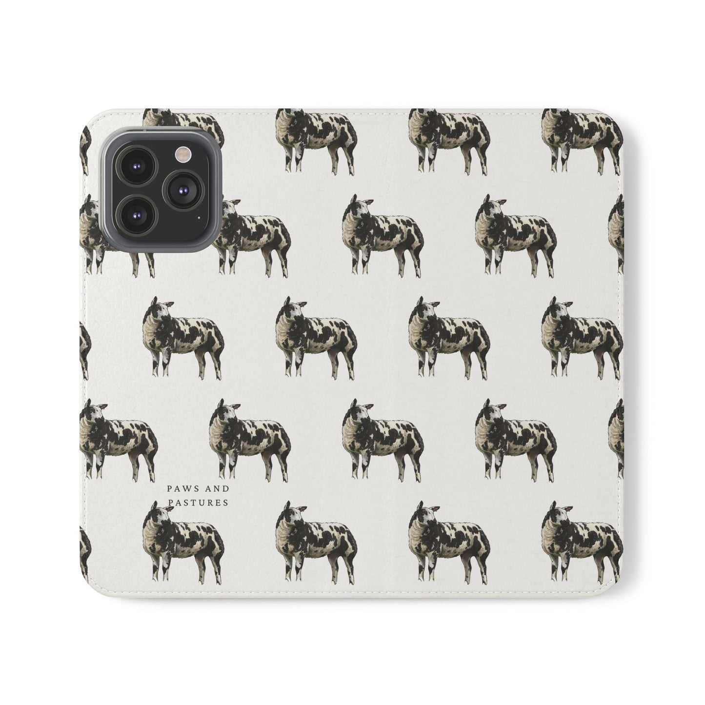 Ditch Spotted Sheep iPhone Flip Case