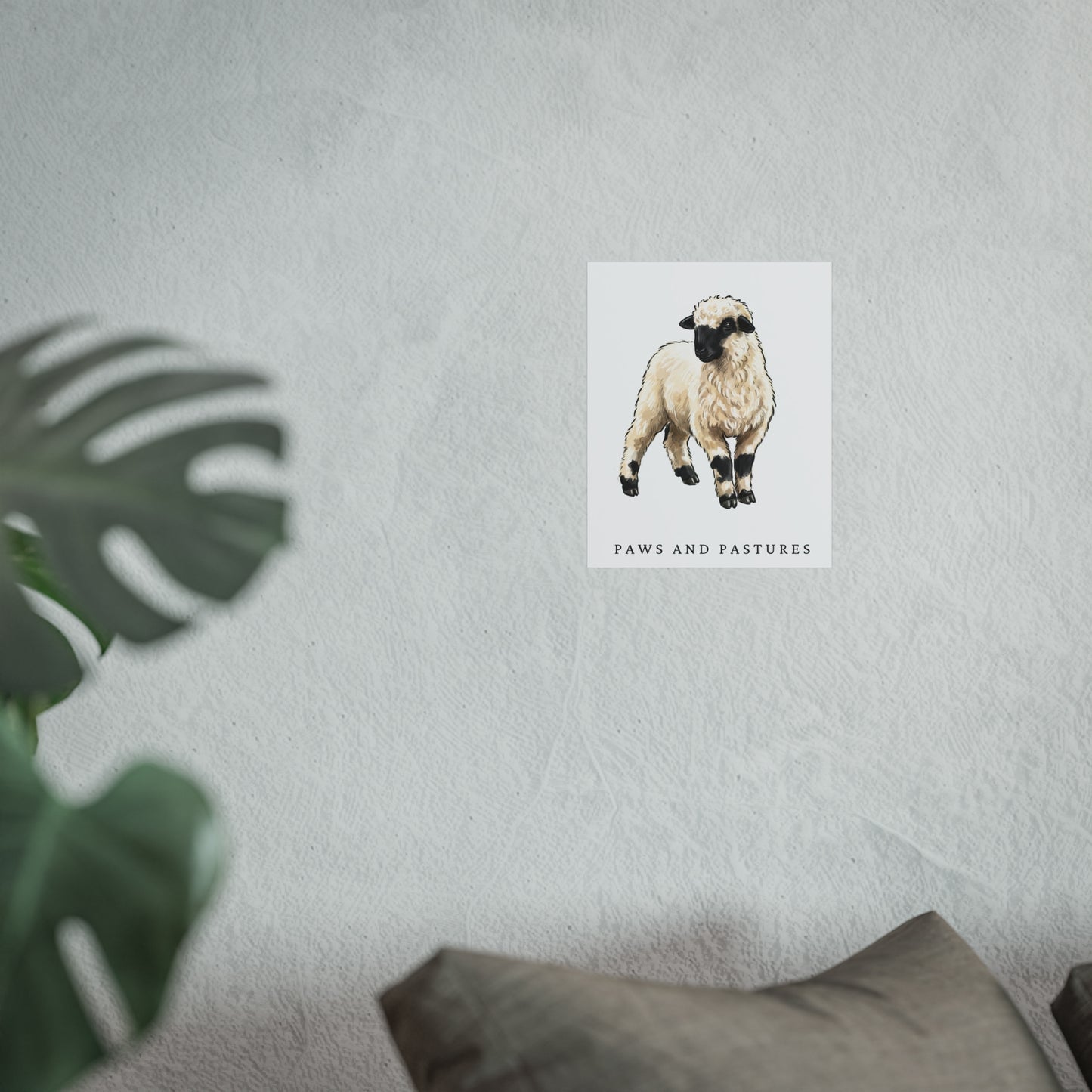 Valais Blacknose Sheep Art Print