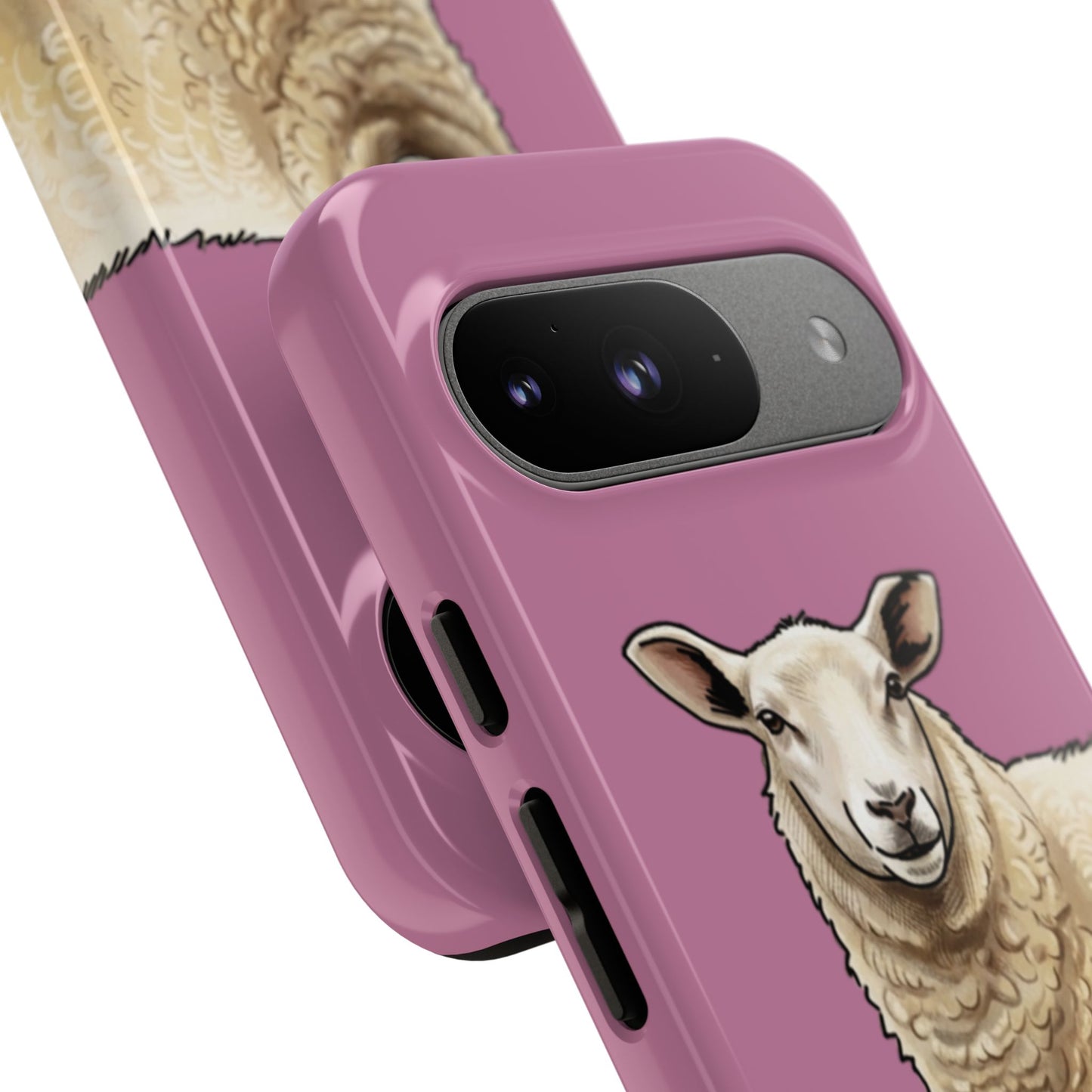 Pink Sheep Illustration Tough Phone Case