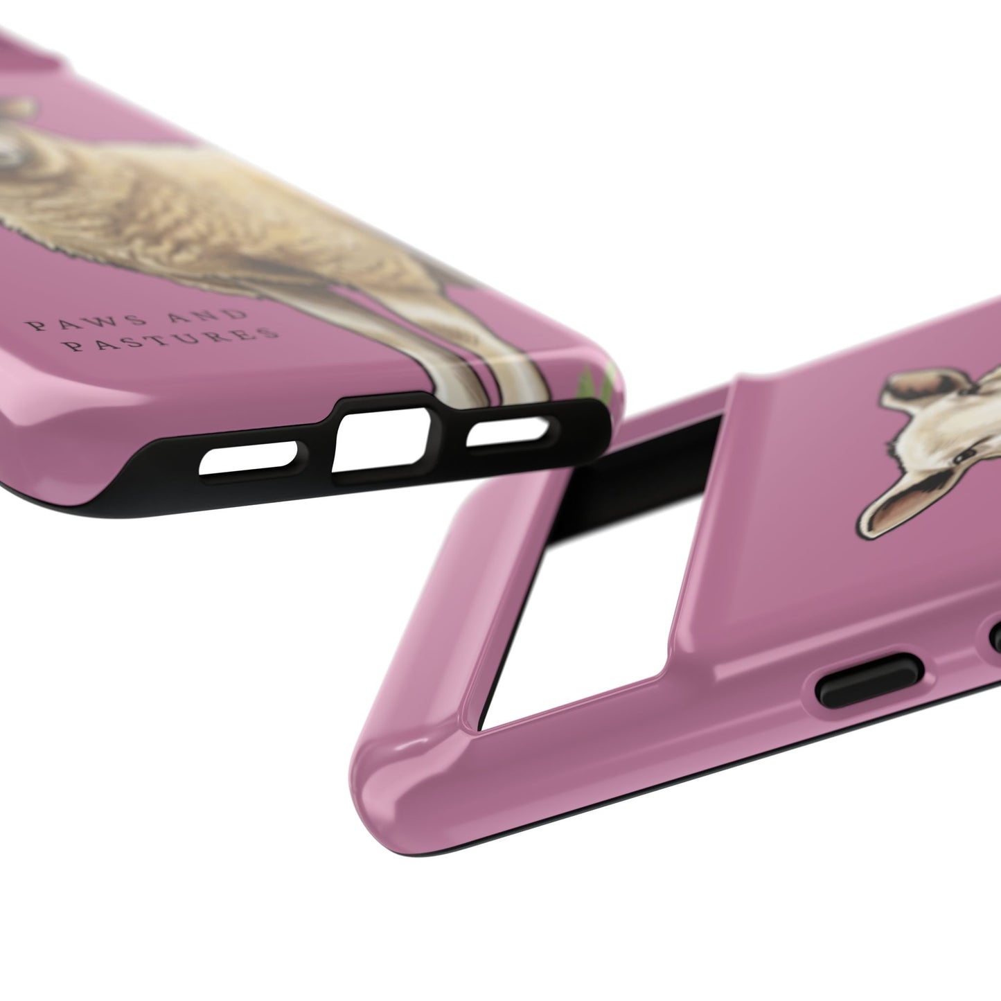 Pink Sheep Illustration Tough Phone Case