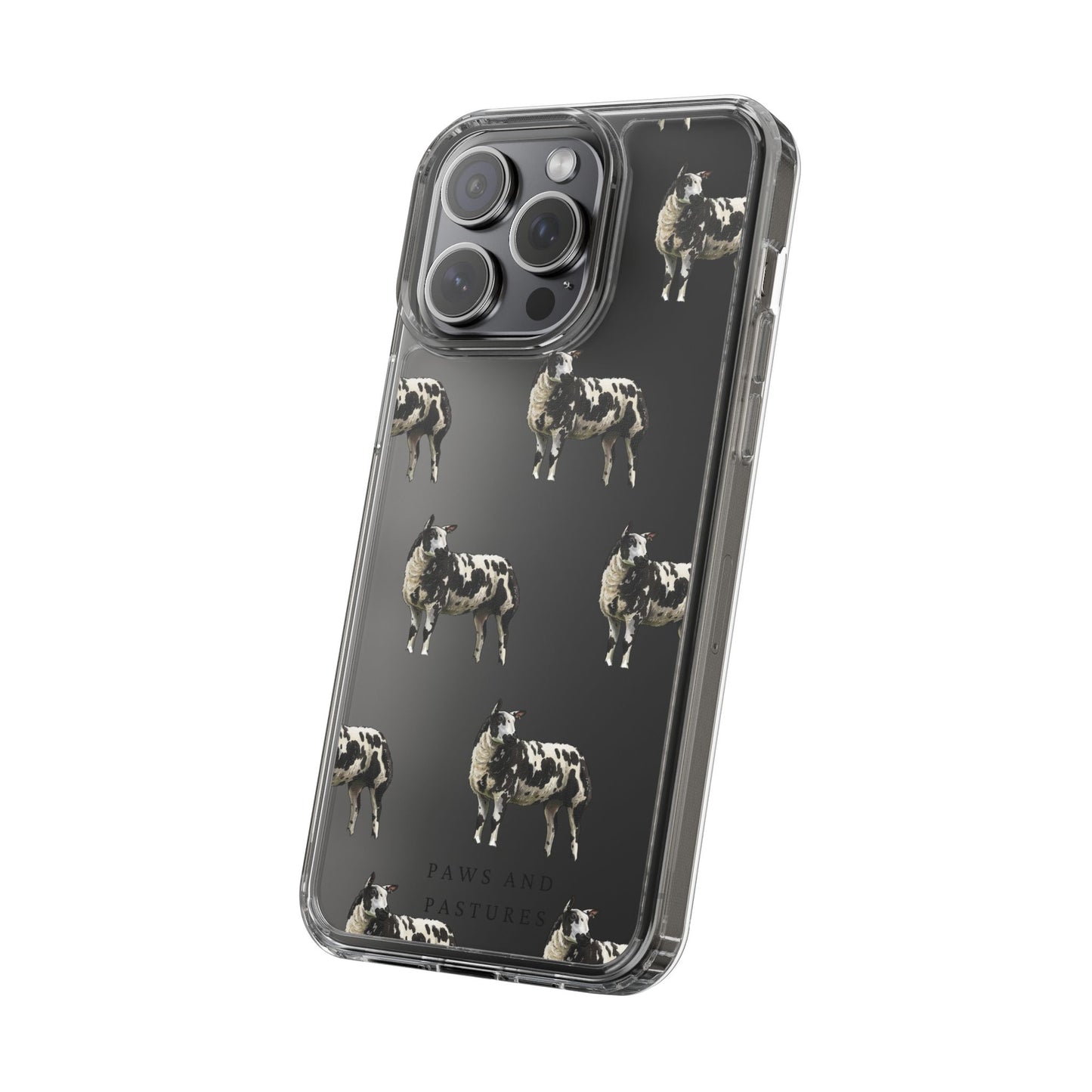 Dutch Spotted Sheep Pattern iPhone Clear Case