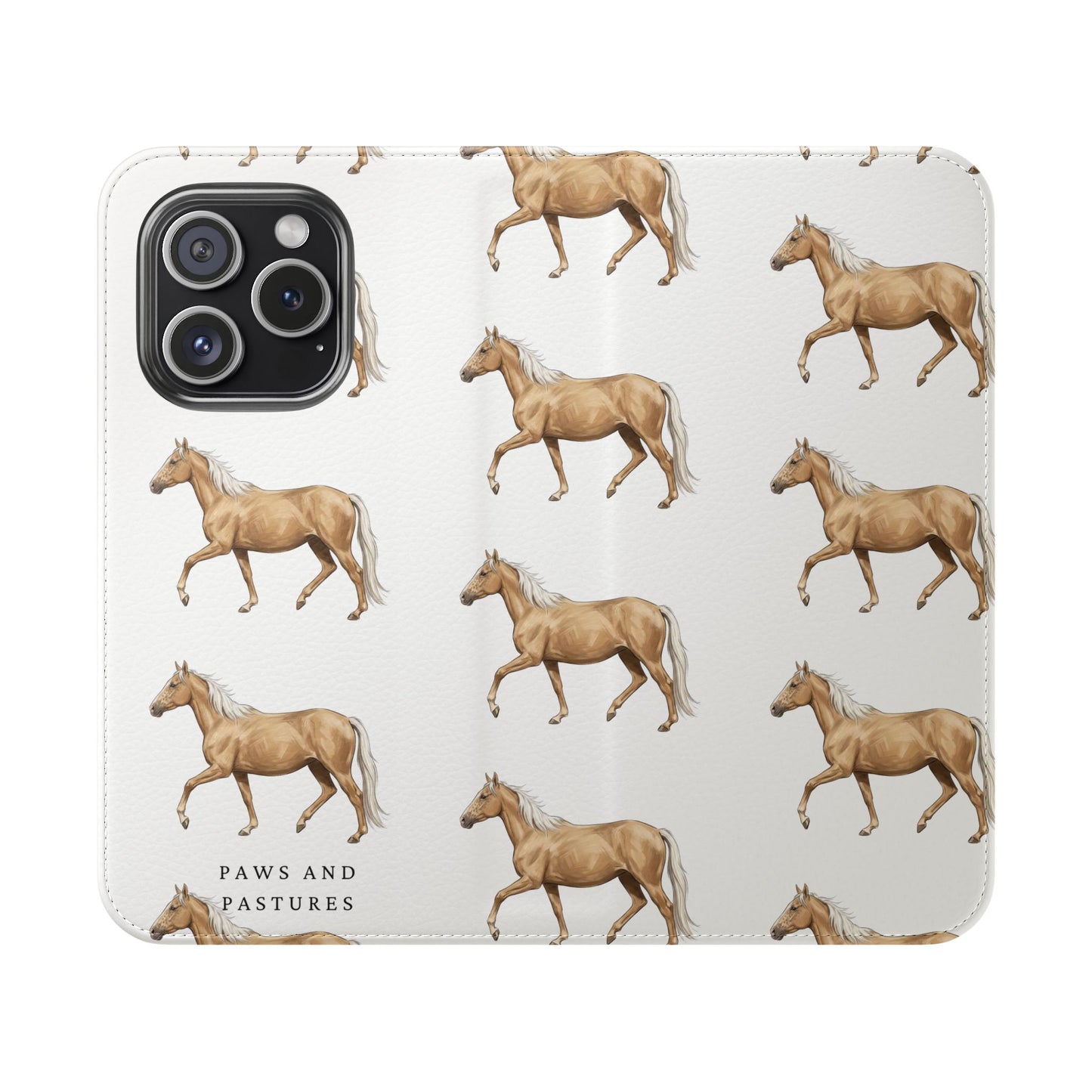 Horse Pattern iPhone Flip Case