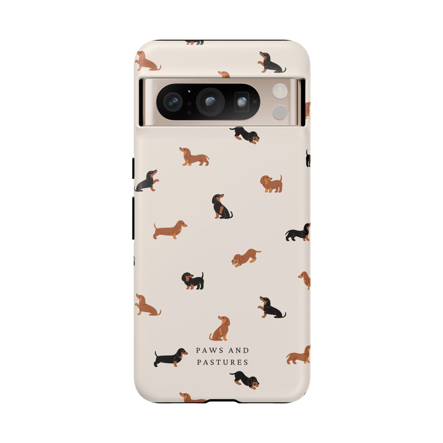 Dachshund Pattern Phone Case — Cute Wiener Dog Protective Cover