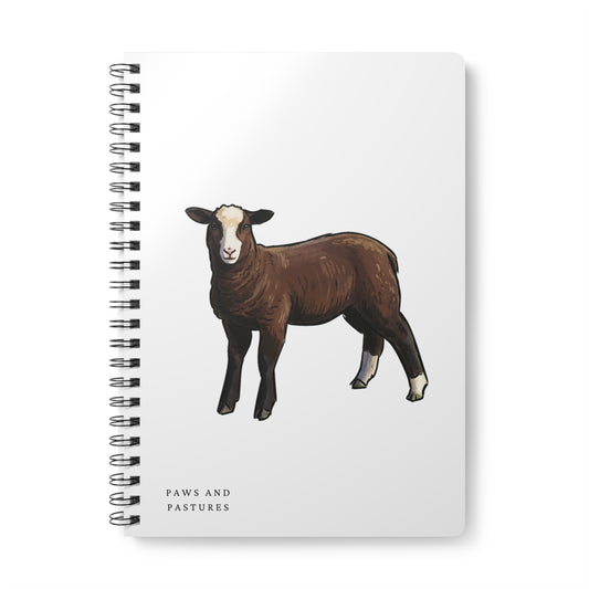 Zwartble Sheep A5 Spiral Notebook
