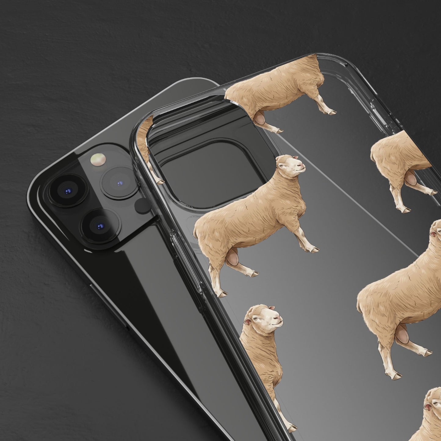 Dorset Sheep Pattern iPhone Clear Case