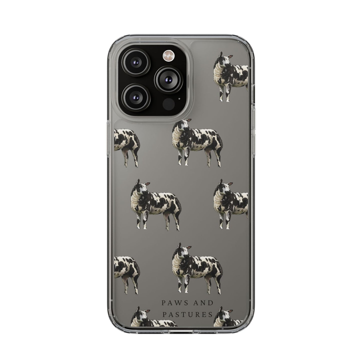 Dutch Spotted Sheep Pattern iPhone Clear Case