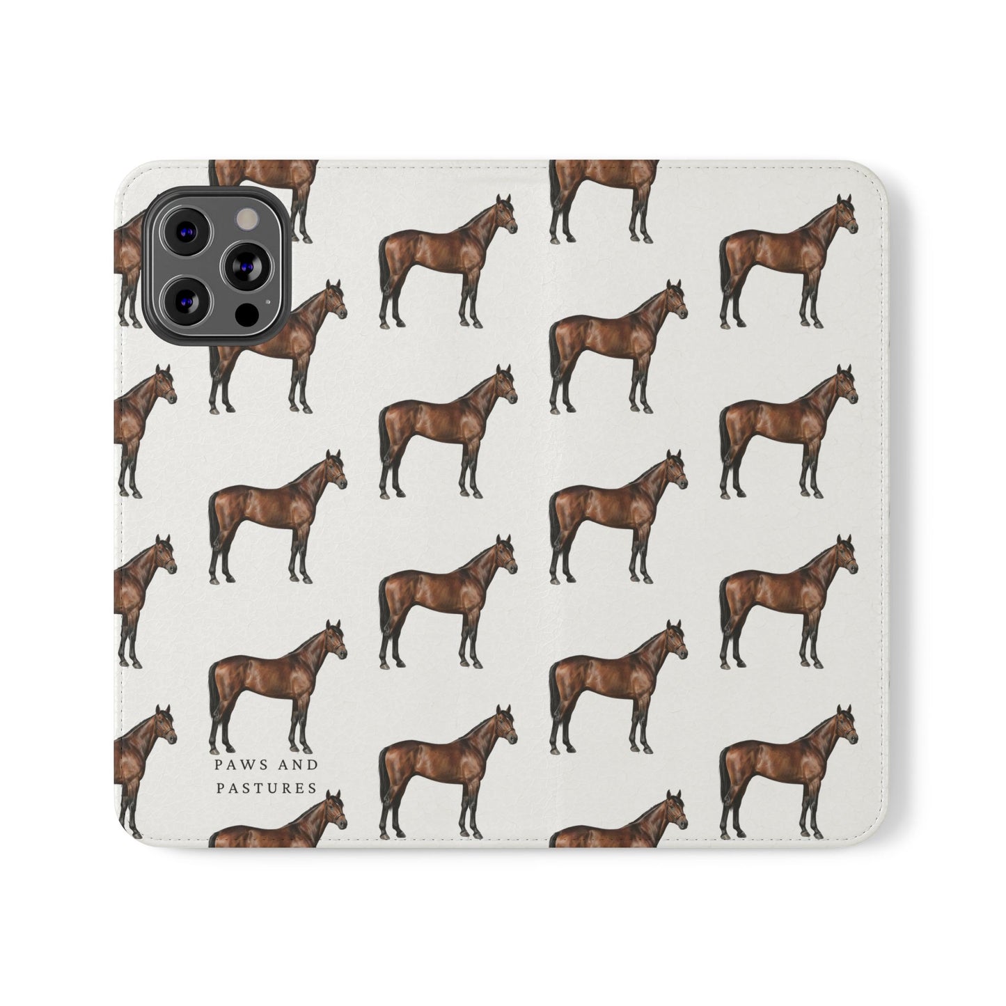 Horse Pattern iPhone Flip Case