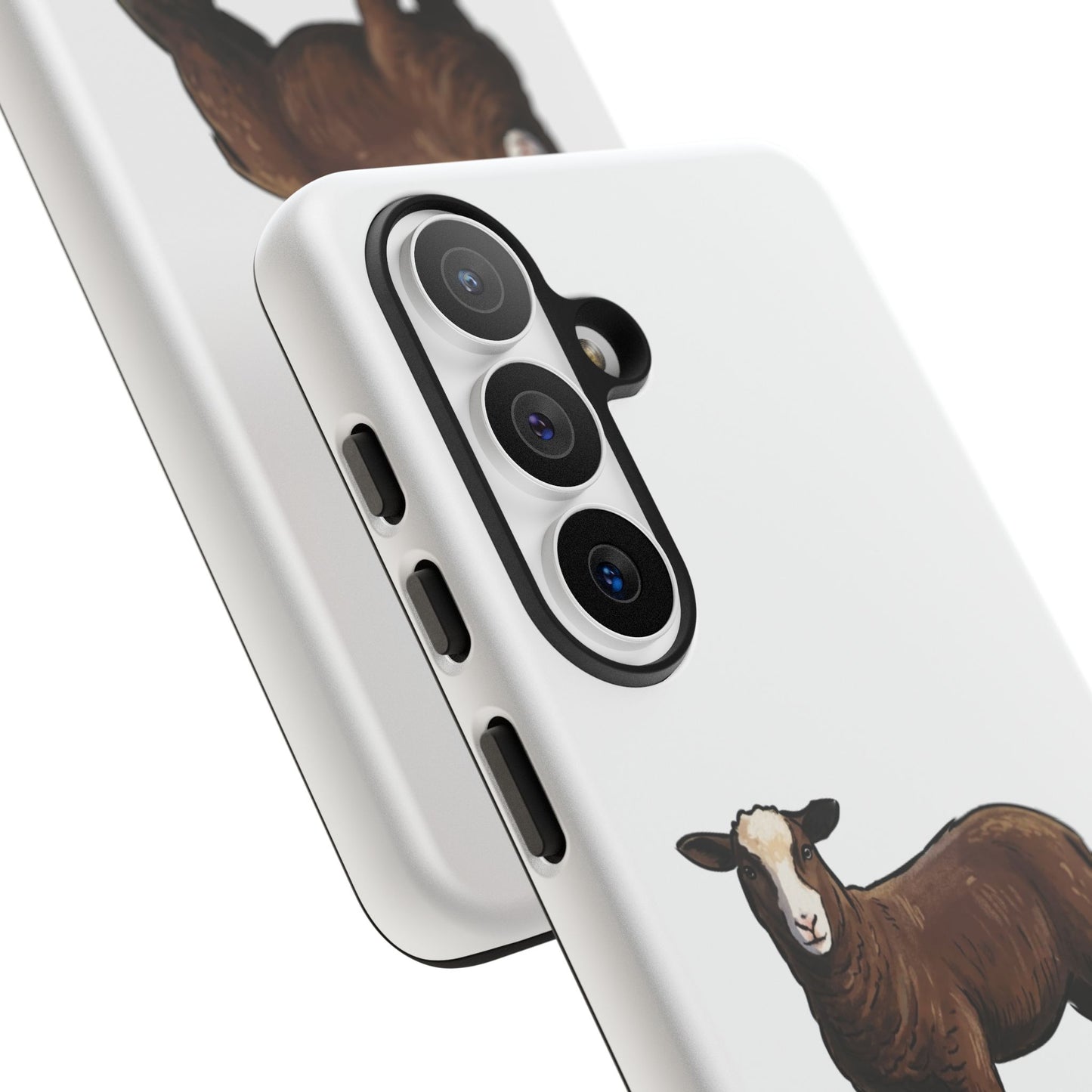 Zwartble Phone Case — Brown Sheep Illustration "Paws and Pastures"