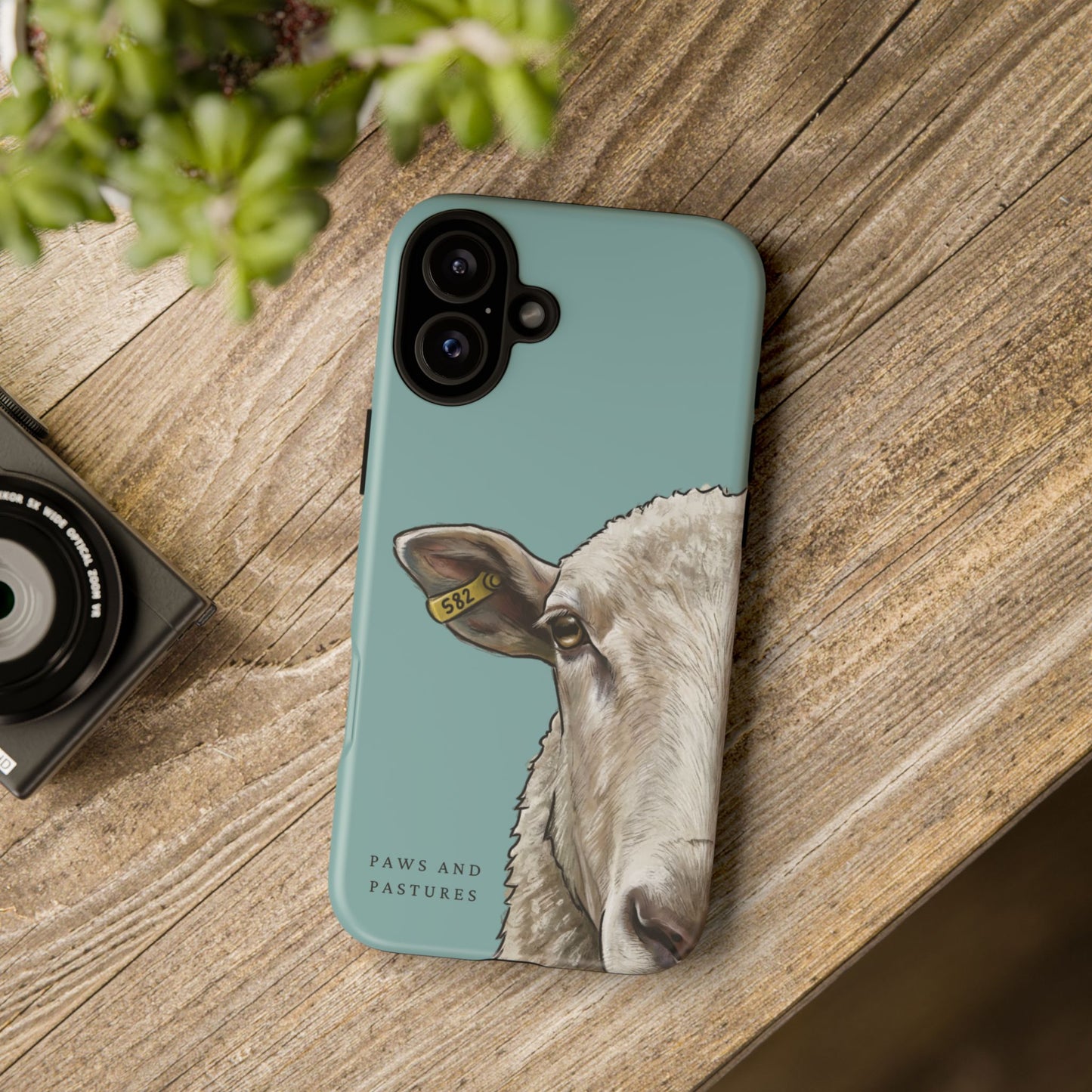 Teal Sheep Phone Case