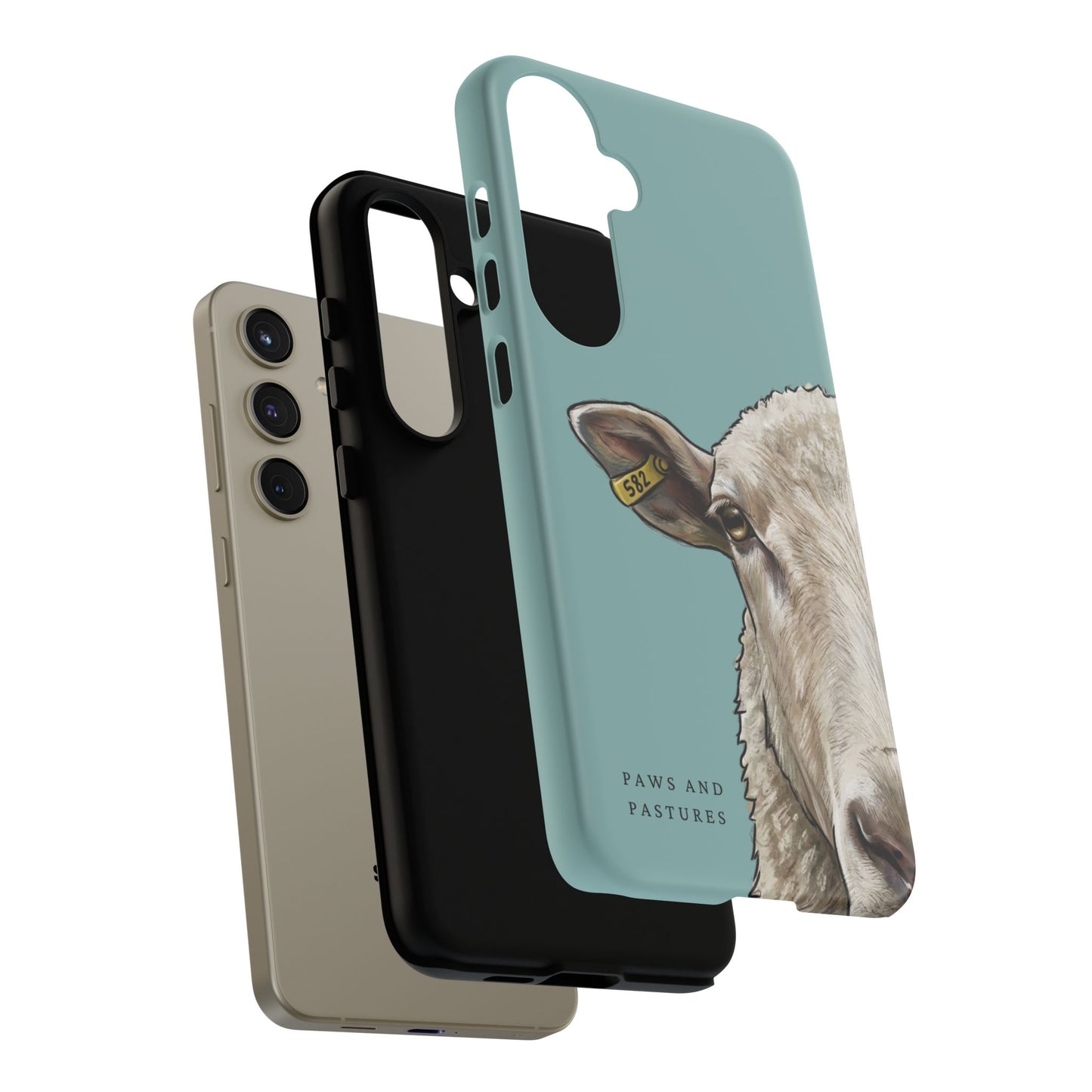 Teal Sheep Phone Case
