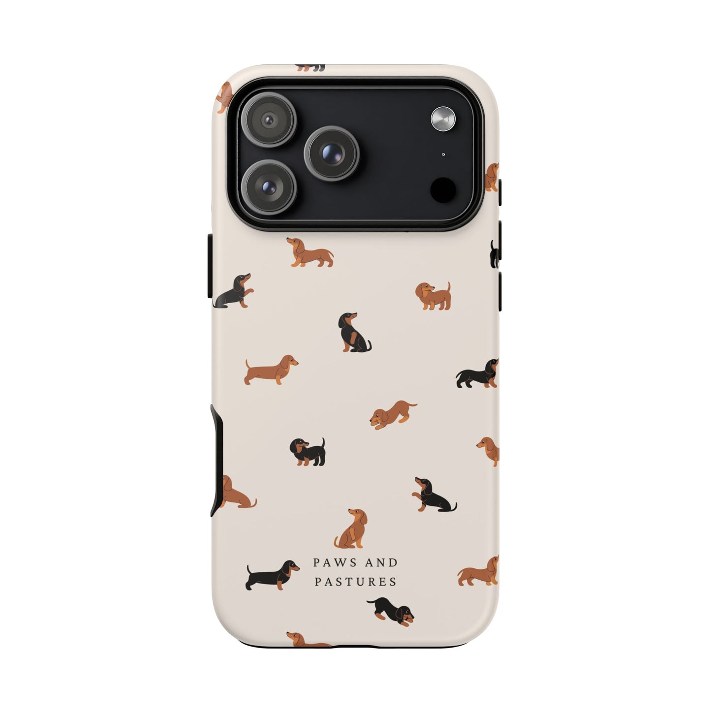 Dachshund Pattern Phone Case — Cute Wiener Dog Protective Cover