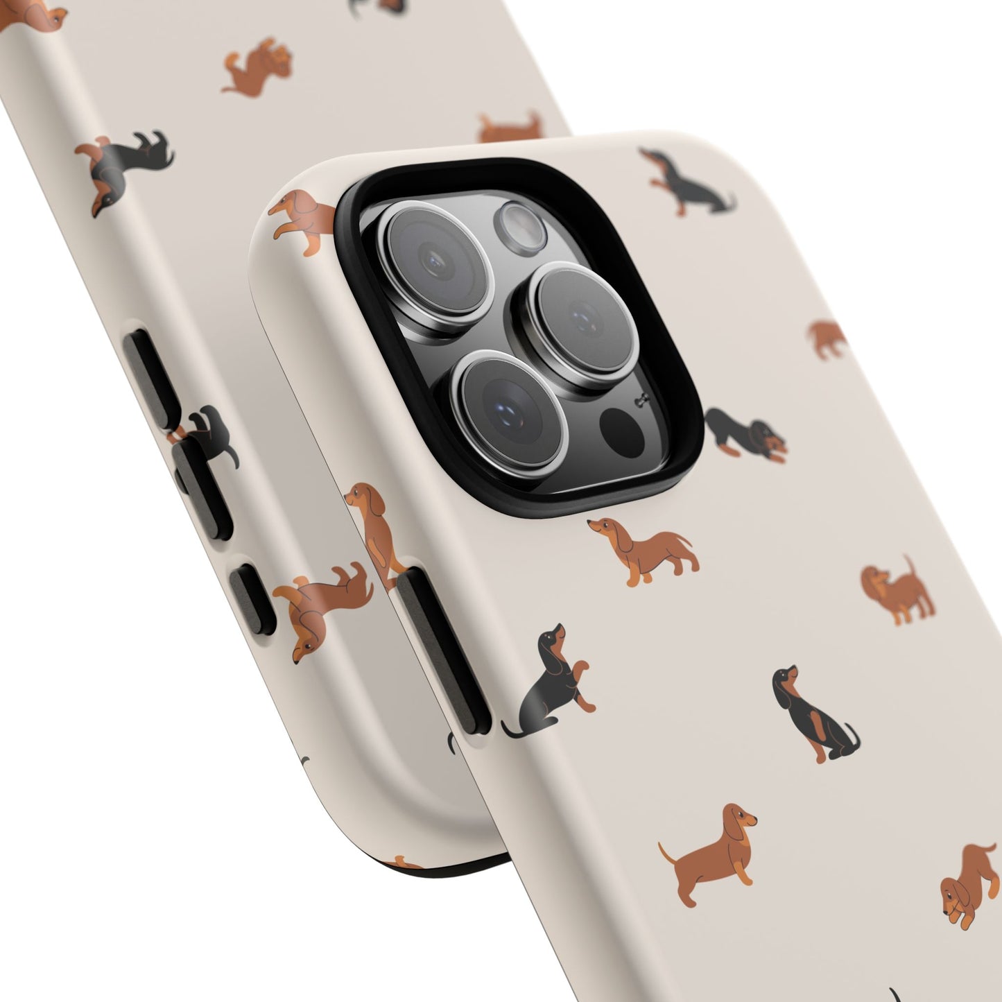 Dachshund Pattern Phone Case — Cute Wiener Dog Protective Cover