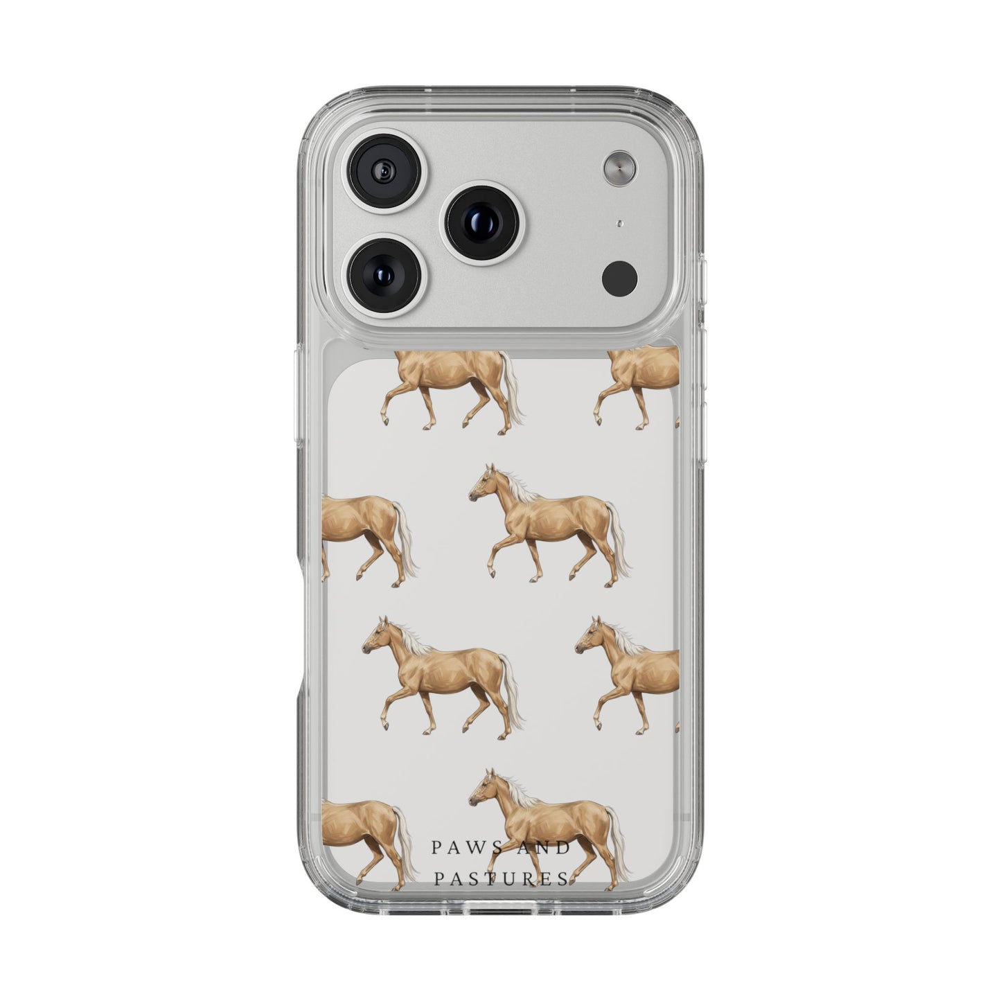 Horse Pattern iPhone Clear Case