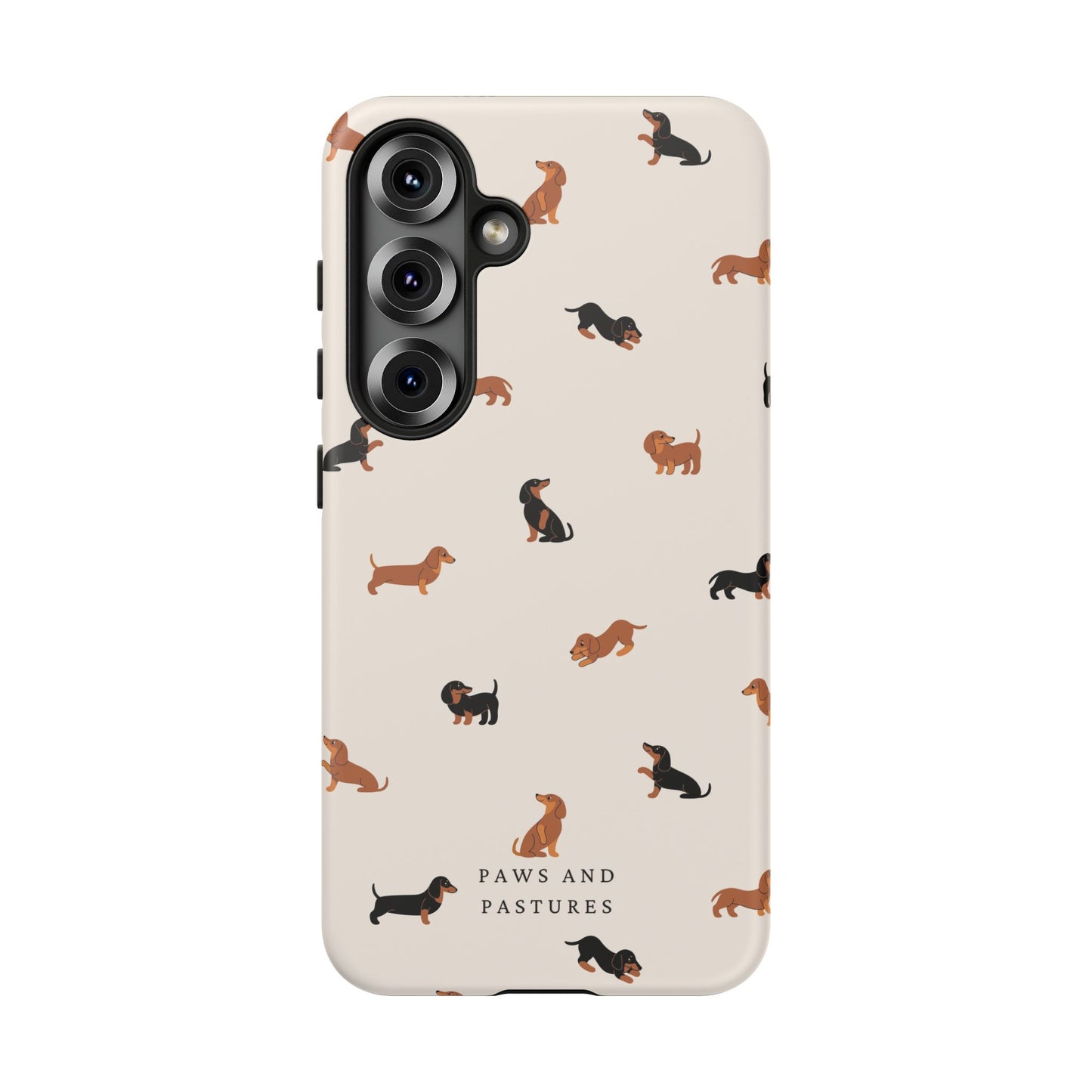 Dachshund Pattern Phone Case — Cute Wiener Dog Protective Cover