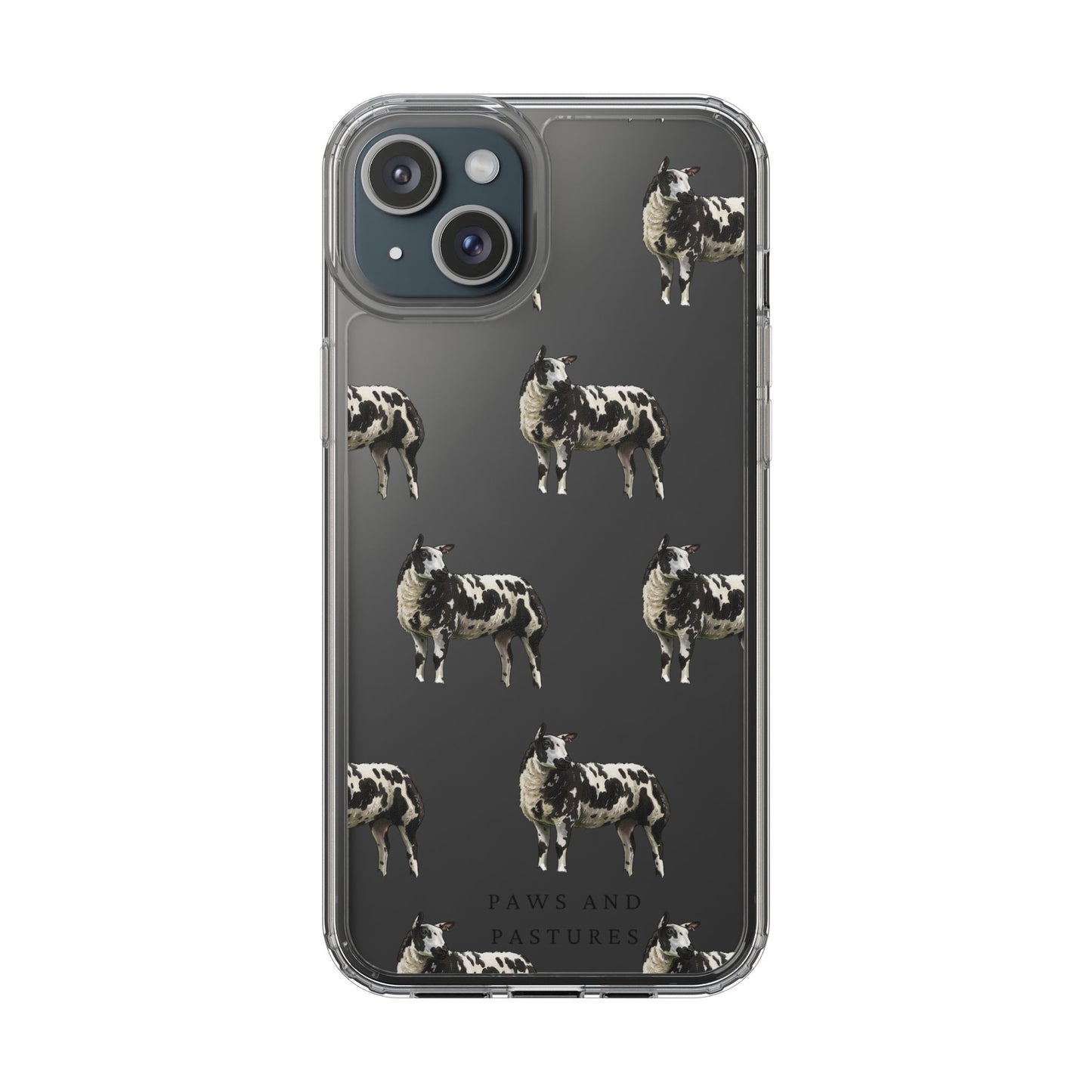 Dutch Spotted Sheep Pattern iPhone Clear Case