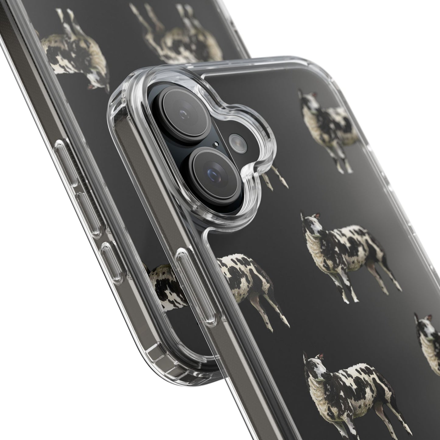 Dutch Spotted Sheep Pattern iPhone Clear Case