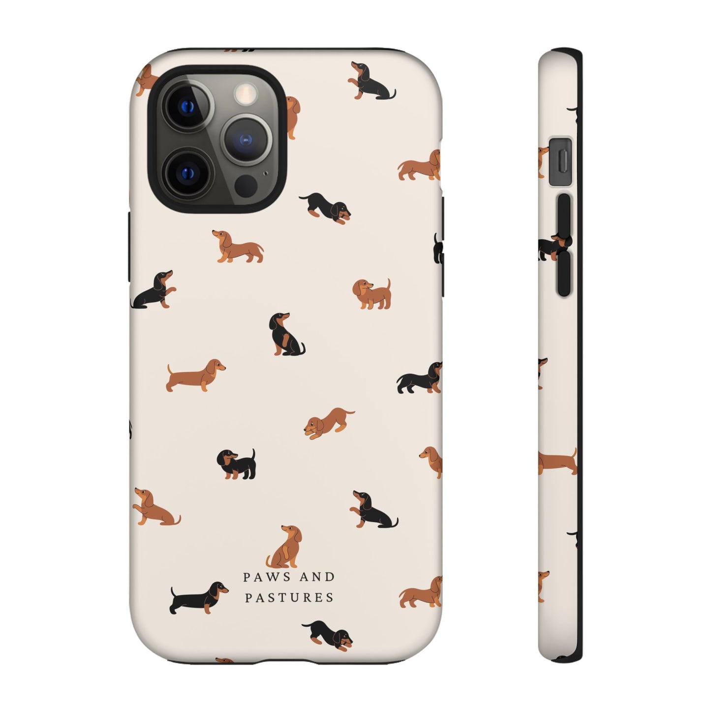 Dachshund Pattern Phone Case — Cute Wiener Dog Protective Cover
