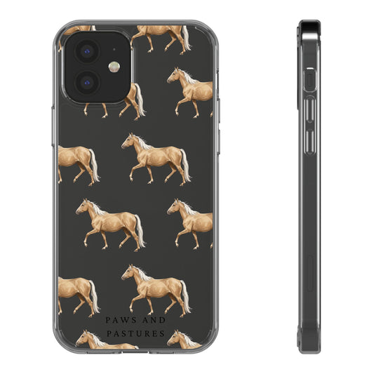 Horse Pattern iPhone Clear Case