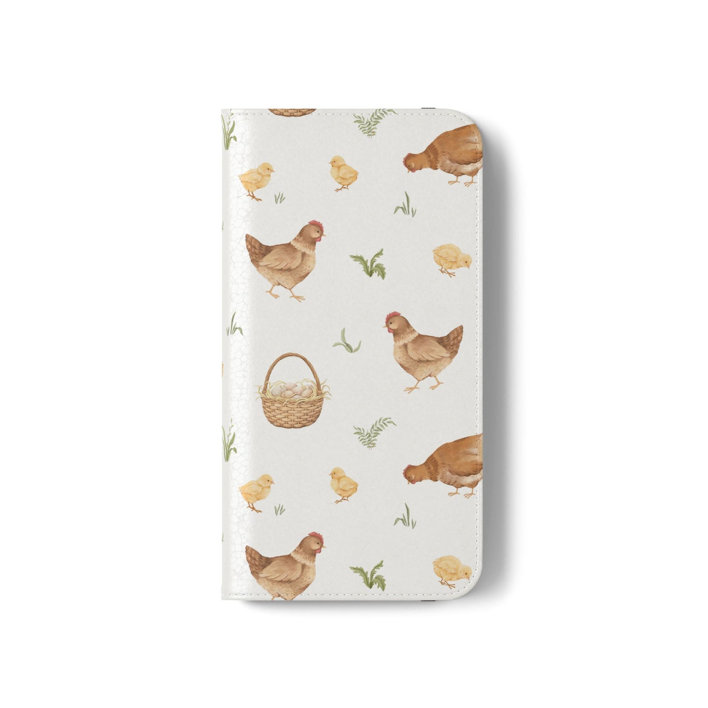 Flip Case – Watercolor Chickens & Baskets Phone Wallet Case