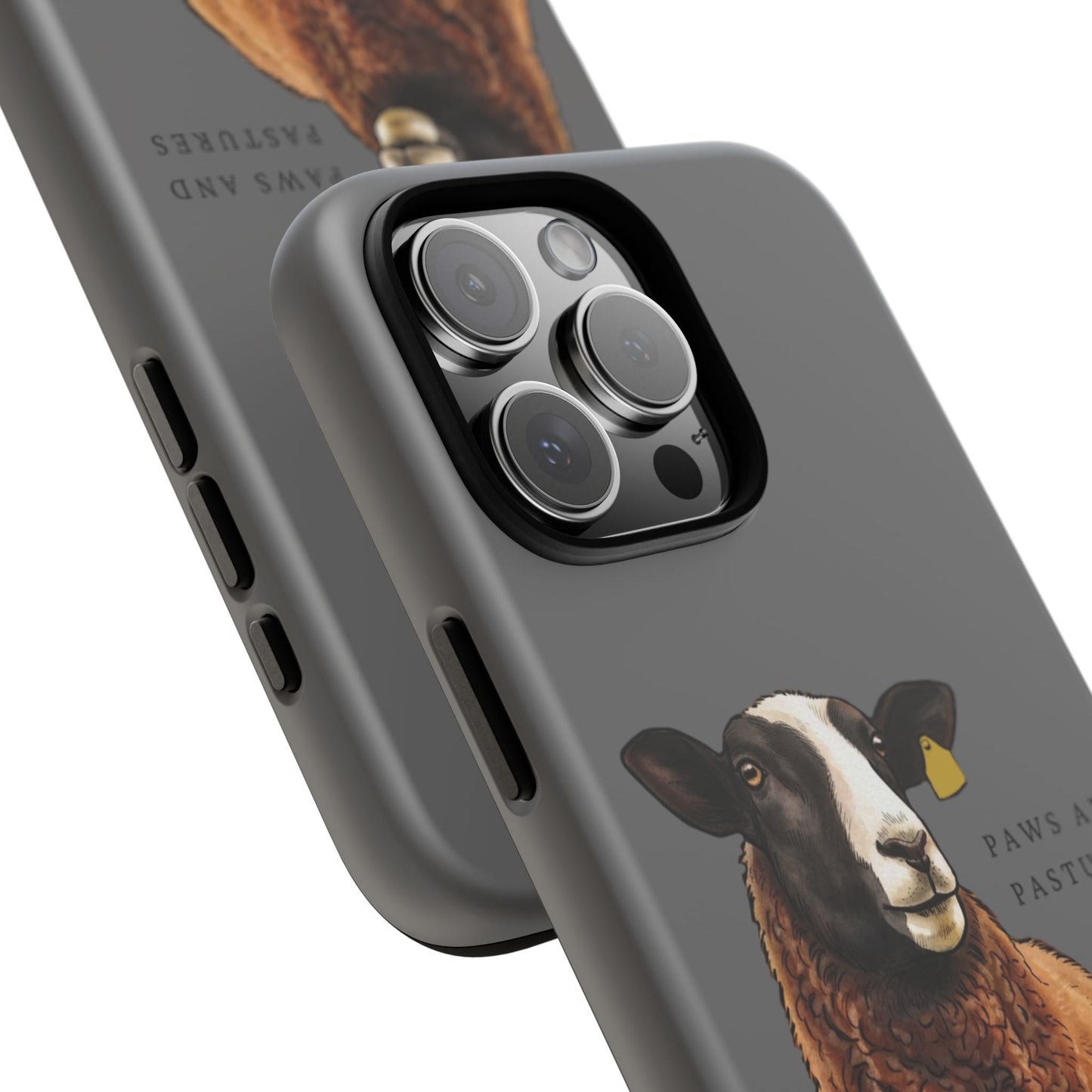 Zwartble Sheep Grey Phone Case – Paws and Pastures Cute Farm Animal iPhone Cover