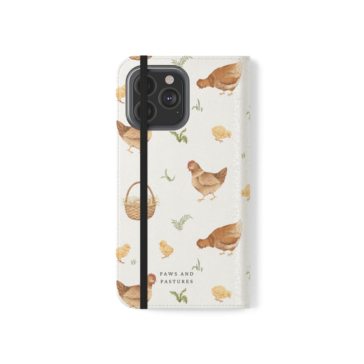 Flip Case – Watercolor Chickens & Baskets Phone Wallet Case
